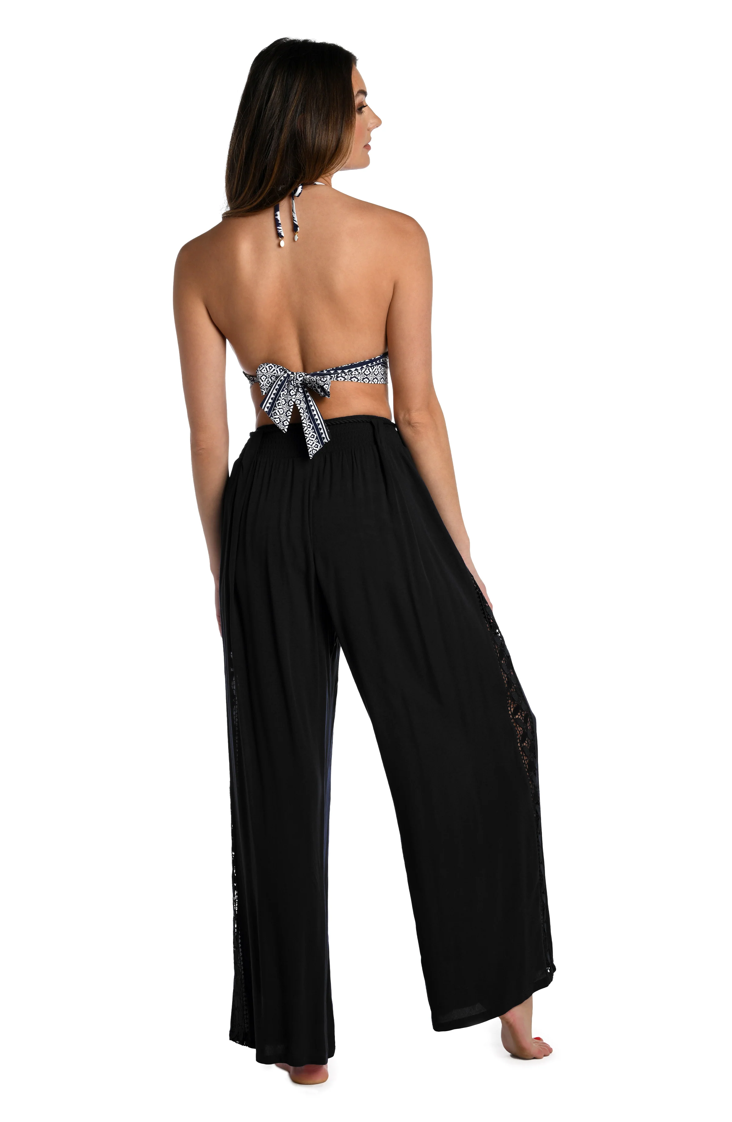 Coastal Covers Palazzo Pant - Black - FINAL SALE