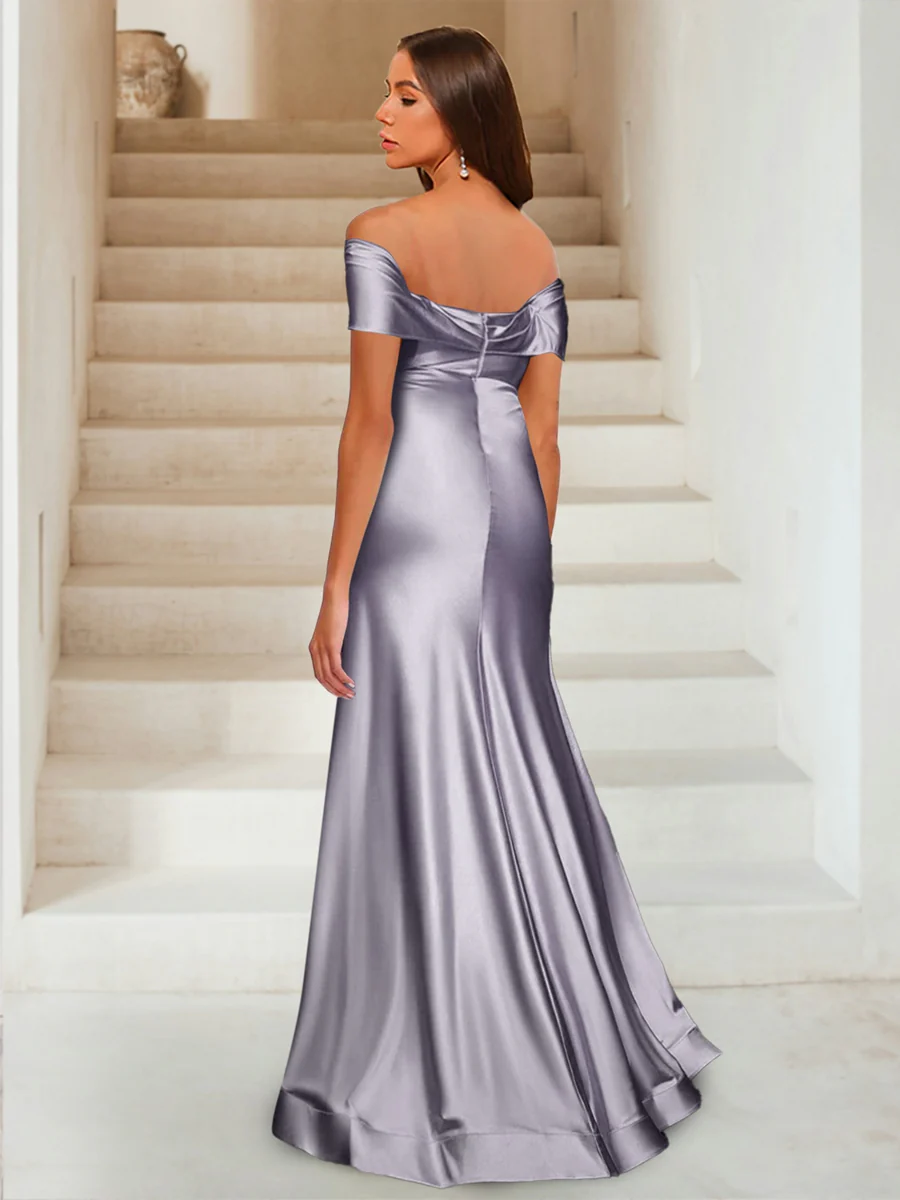 Trumpet/Mermaid Sweetheart Sleeveless Ruched Evening Dresses with Ruffles