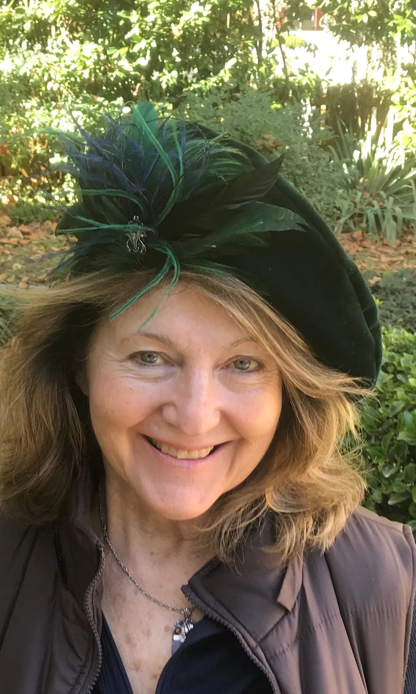 Tam Hat with Feather Hat Pin