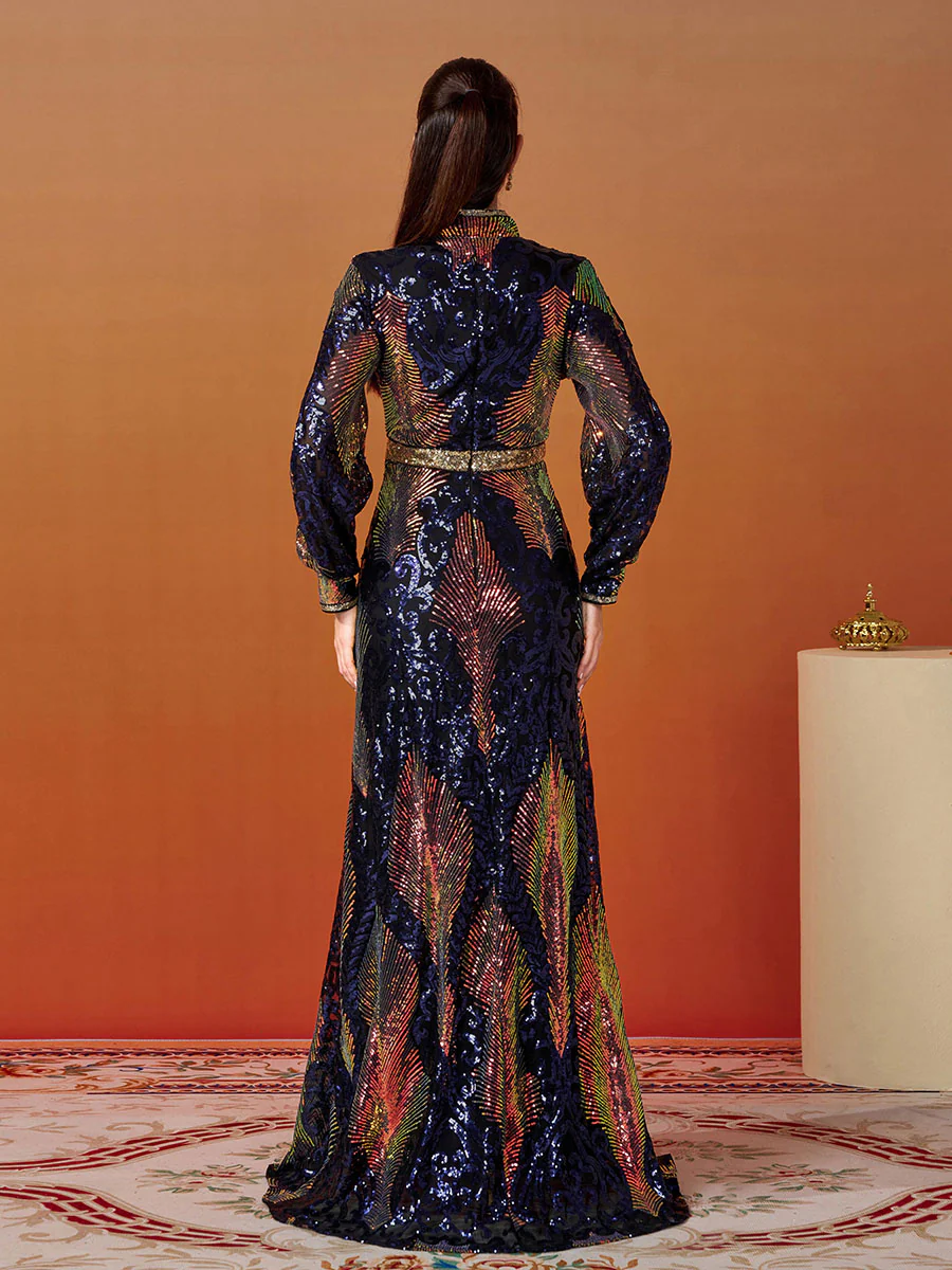 Cutout Sequin Maxi Dress ME00330