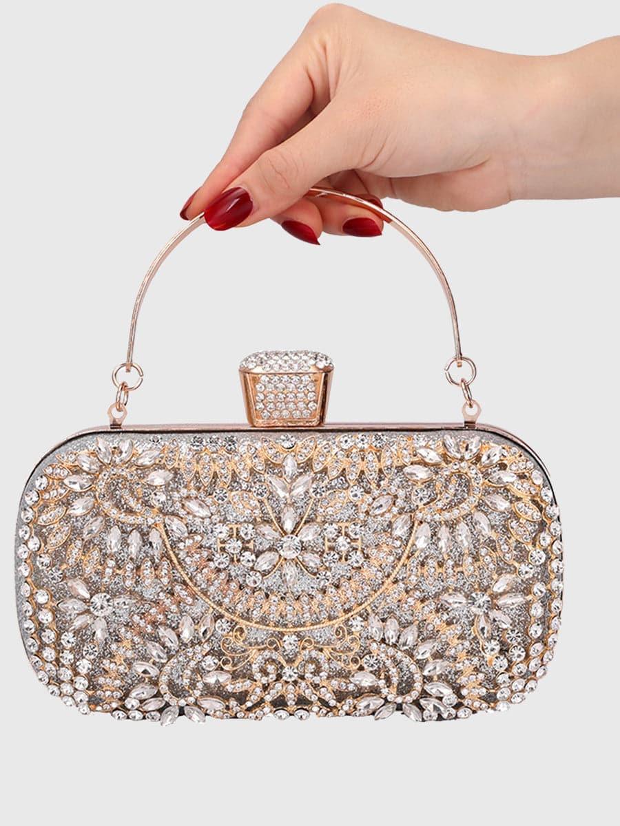 Inlay Rhinestone Dinner Clutch Bag MNBF013