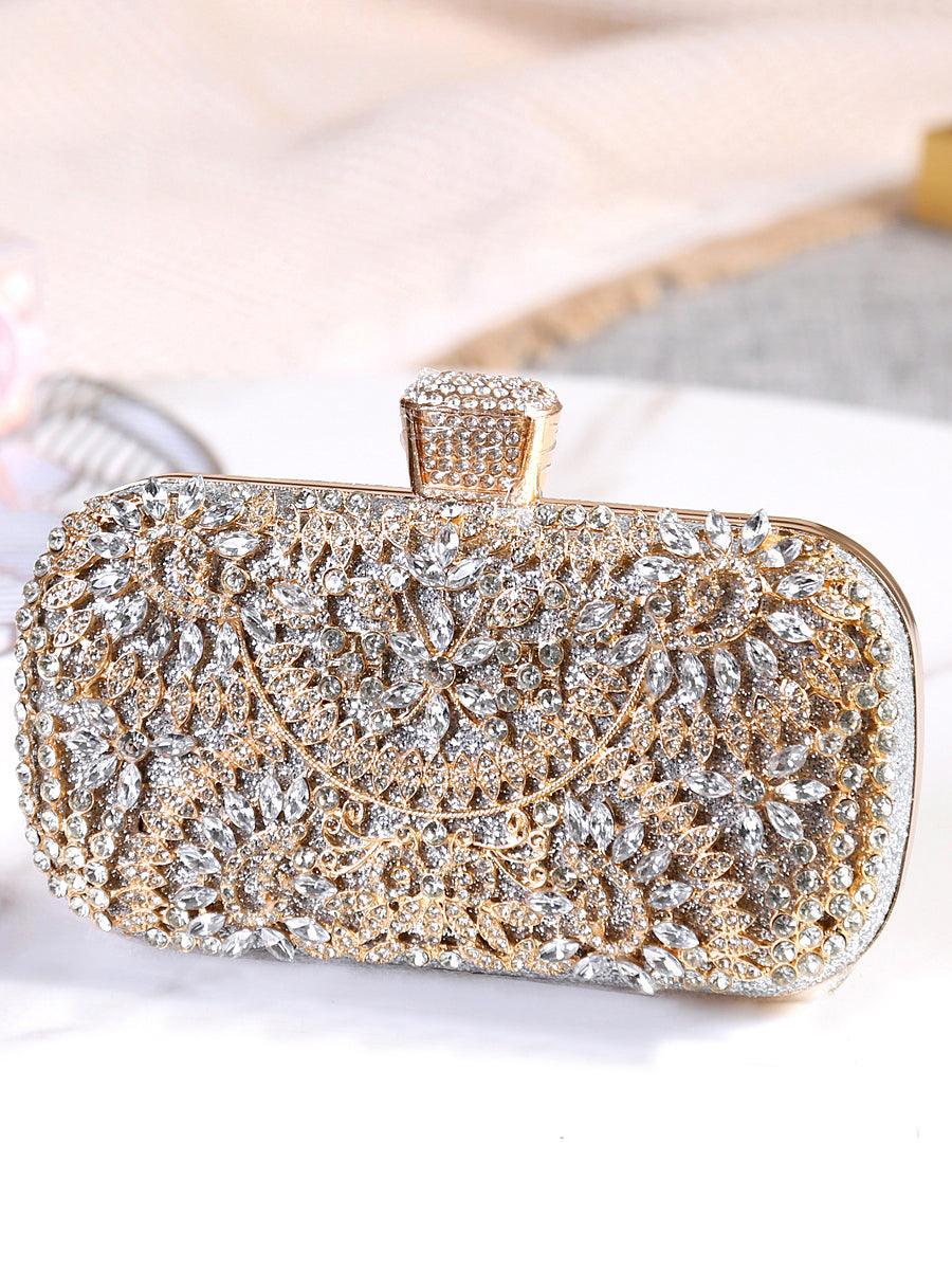 Inlay Rhinestone Dinner Clutch Bag MNBF013