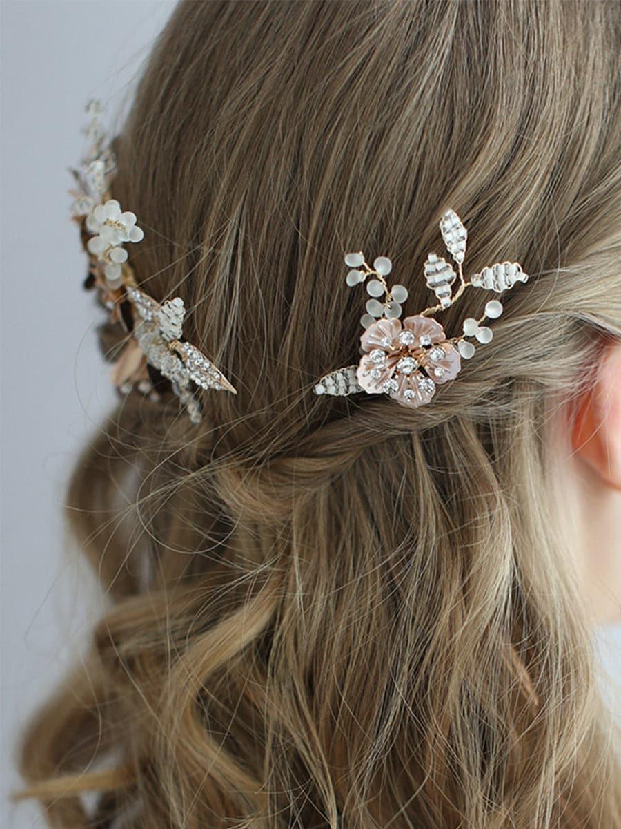 Inlay Stone Wedding Headband Flower Headpieces MTS0004