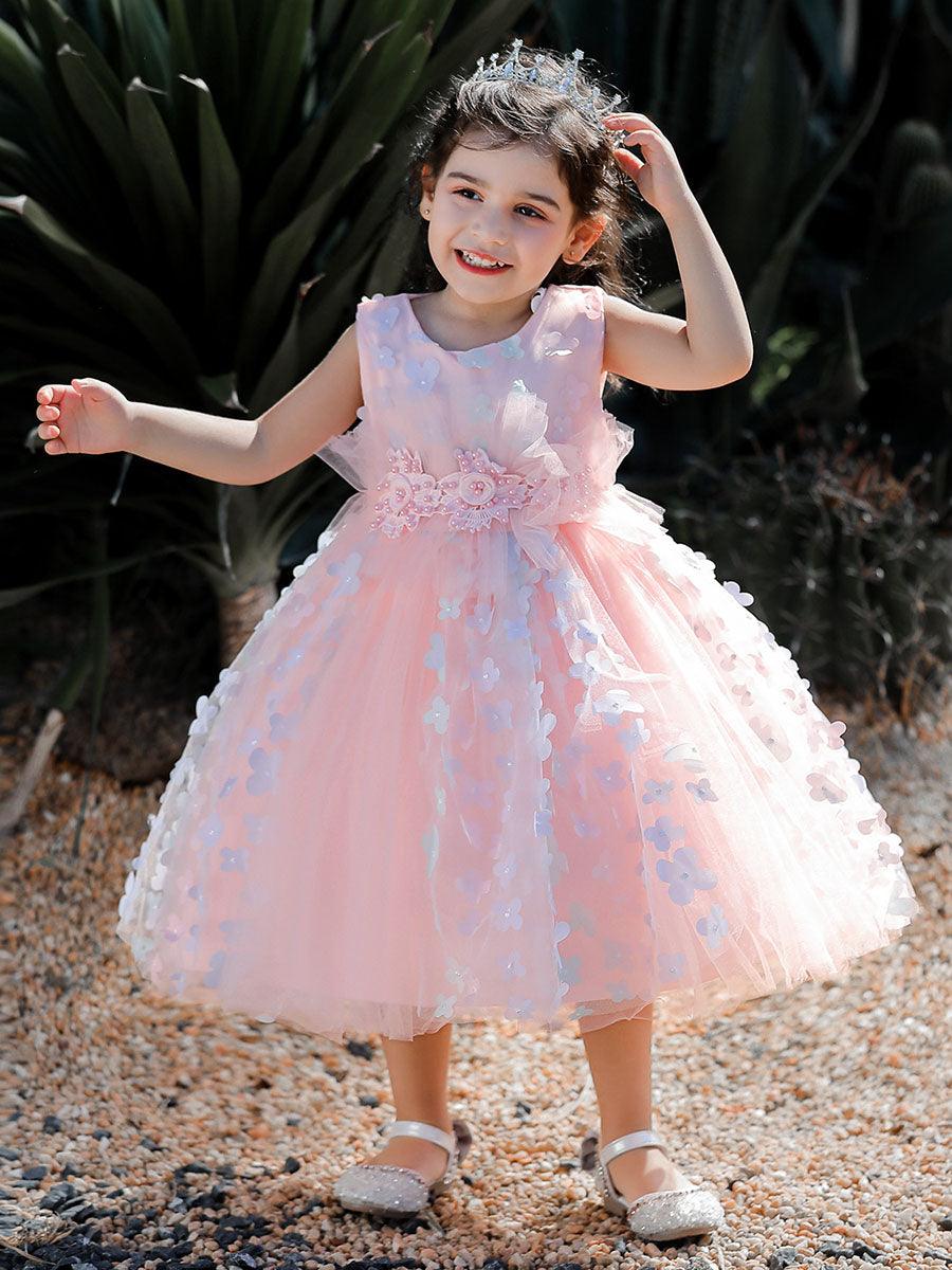 Mesh Flower Baby A-line Princess Dress MKD1013