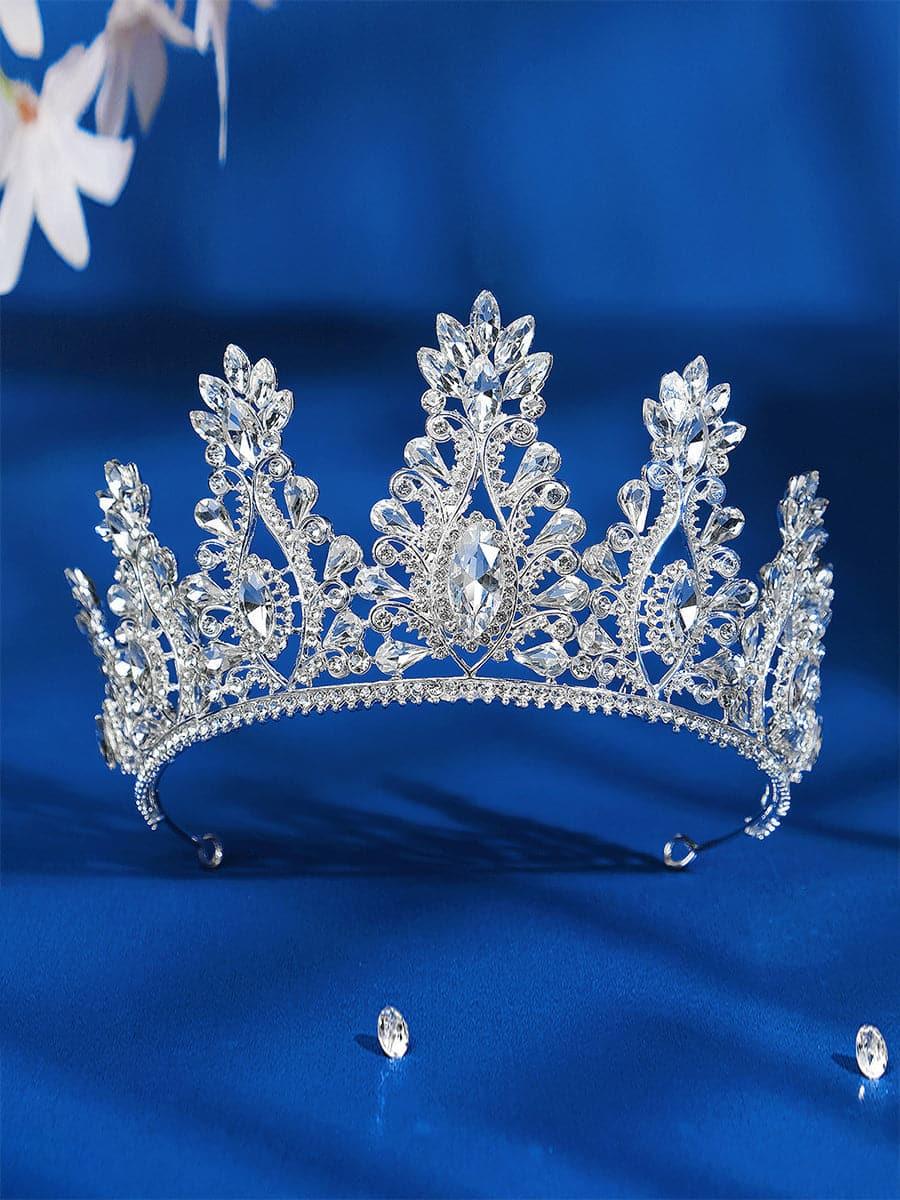 Inlay Stone Crystal Bride Crown Headpiece MHG0016