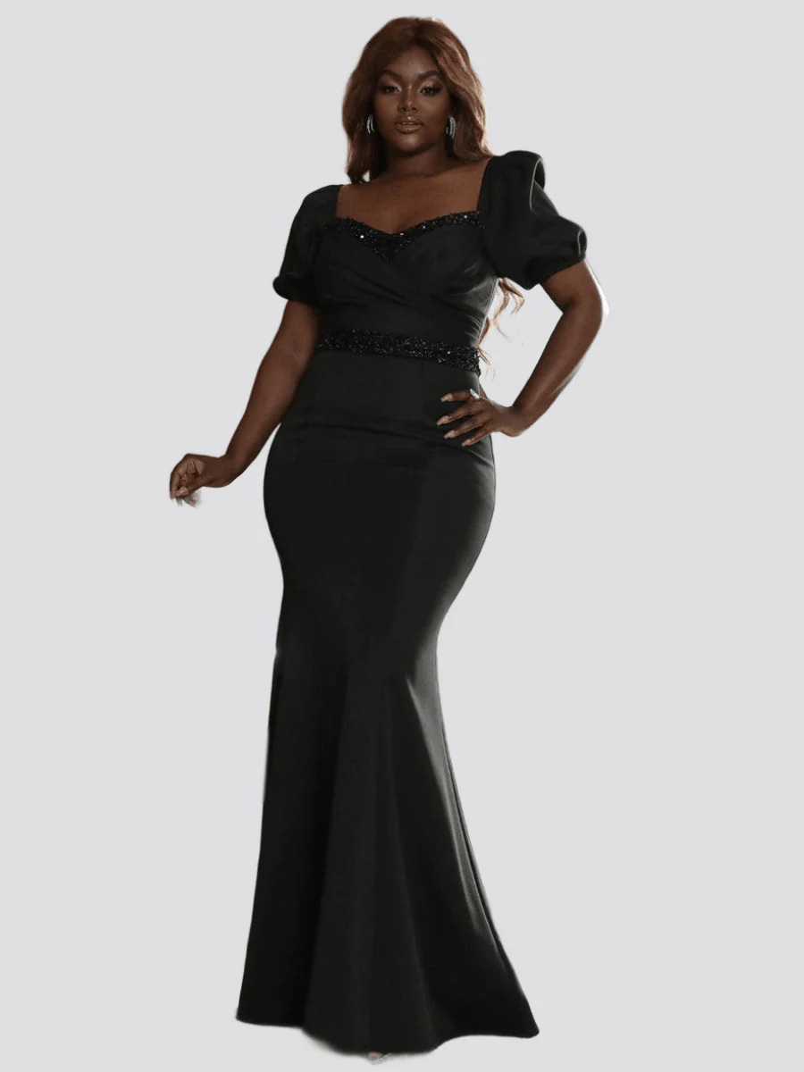 Plus Sweetheart Neck Mermaid Dress PXJ2460