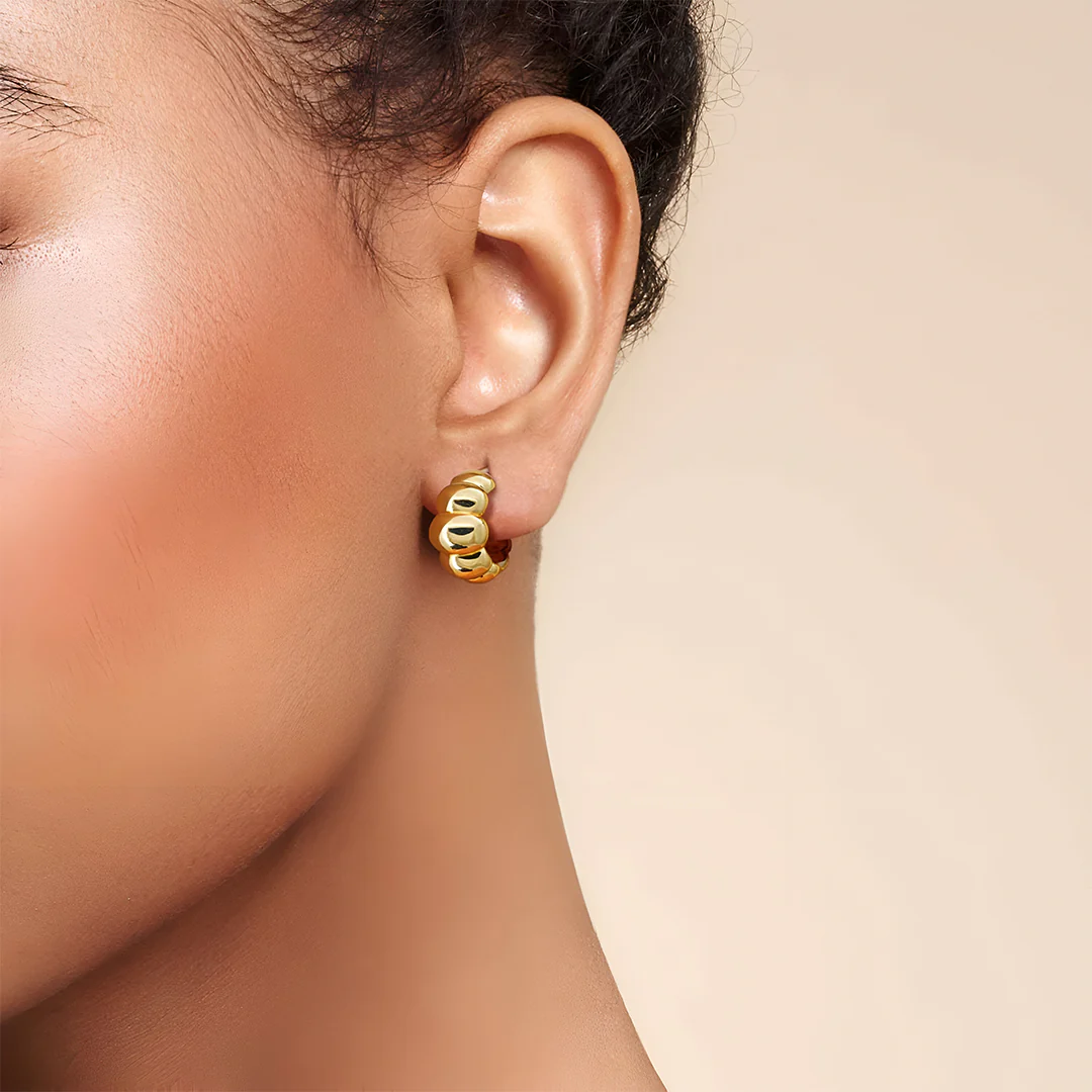 Marcelline Bubble Hoop Earrings