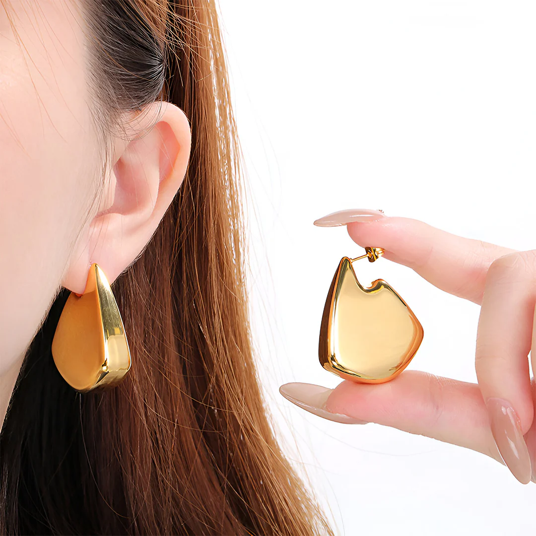 Selena Sculptural Drop Earrings