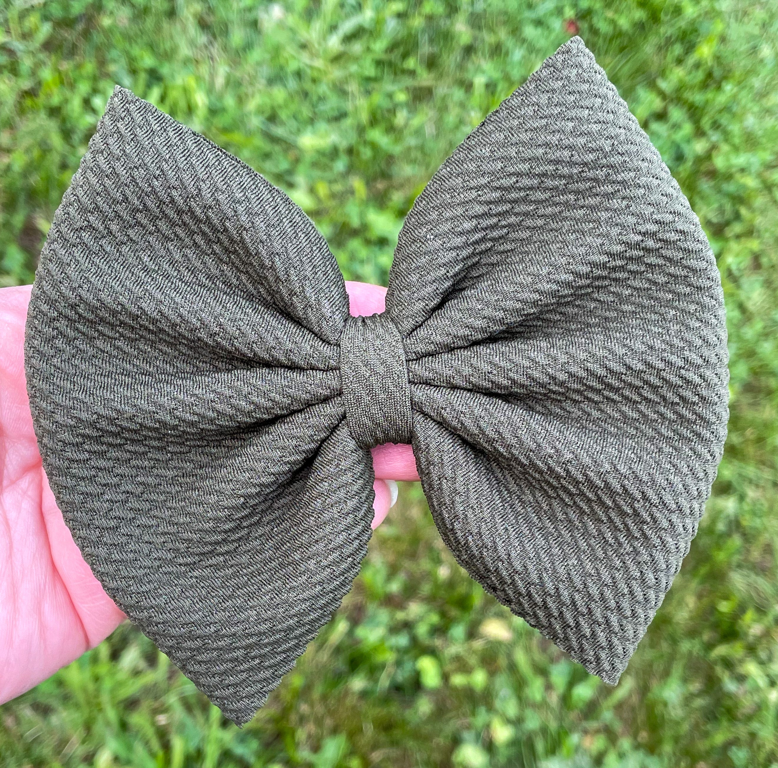 Fall Solid Fabric Bows