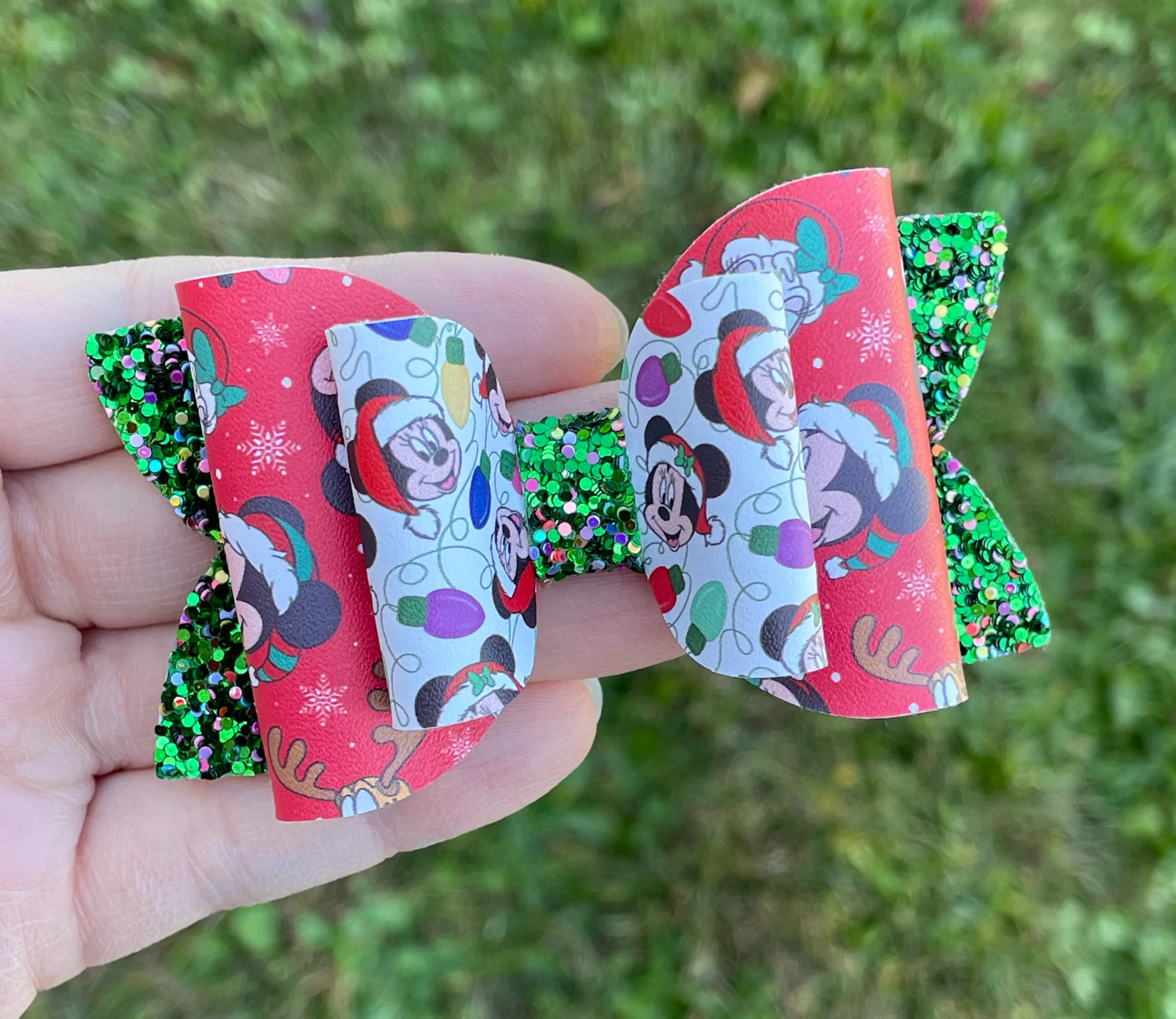 Mouse Red Christmas 3.5in Double Beauty