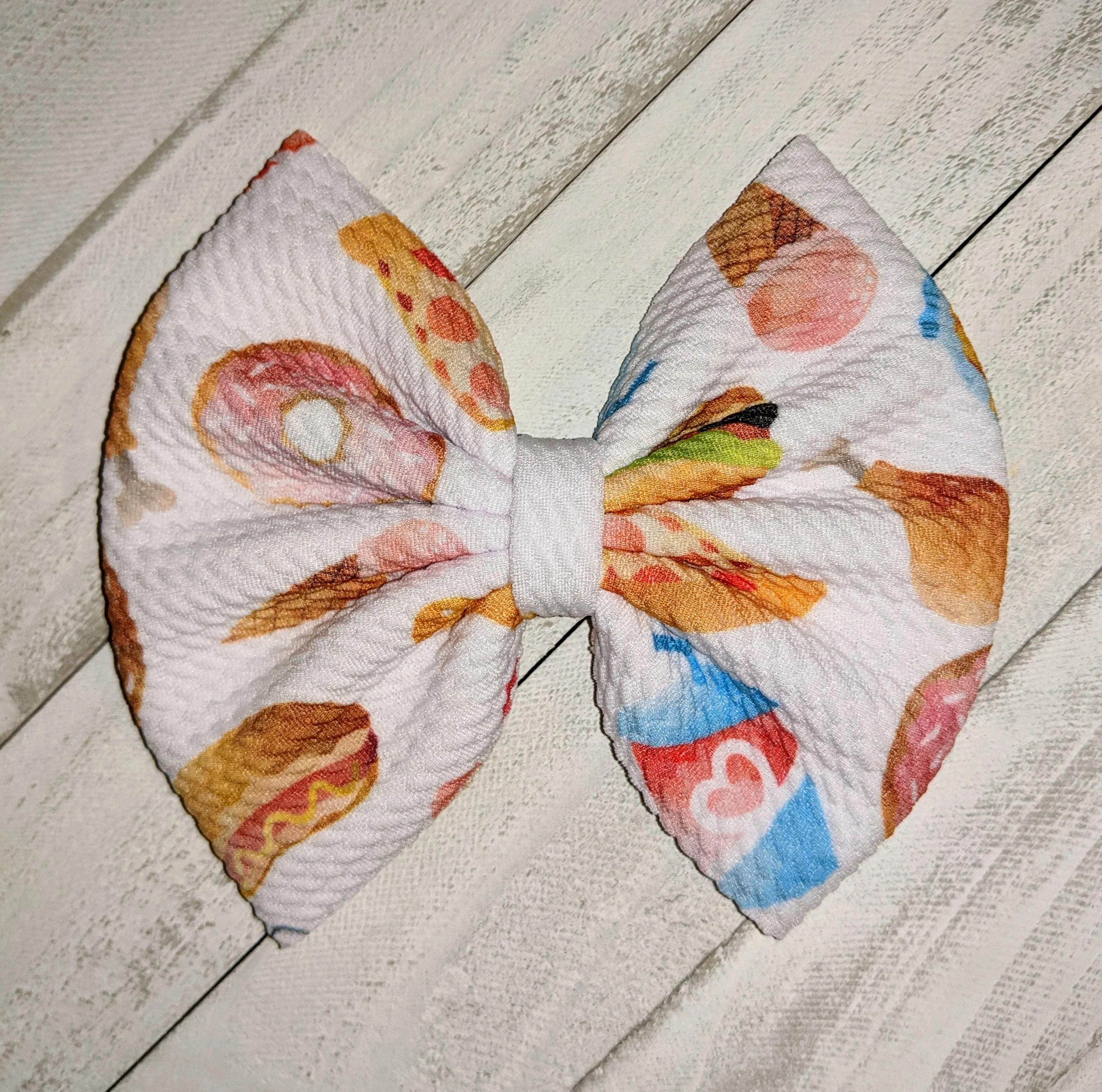 Snacks Fabric Bow