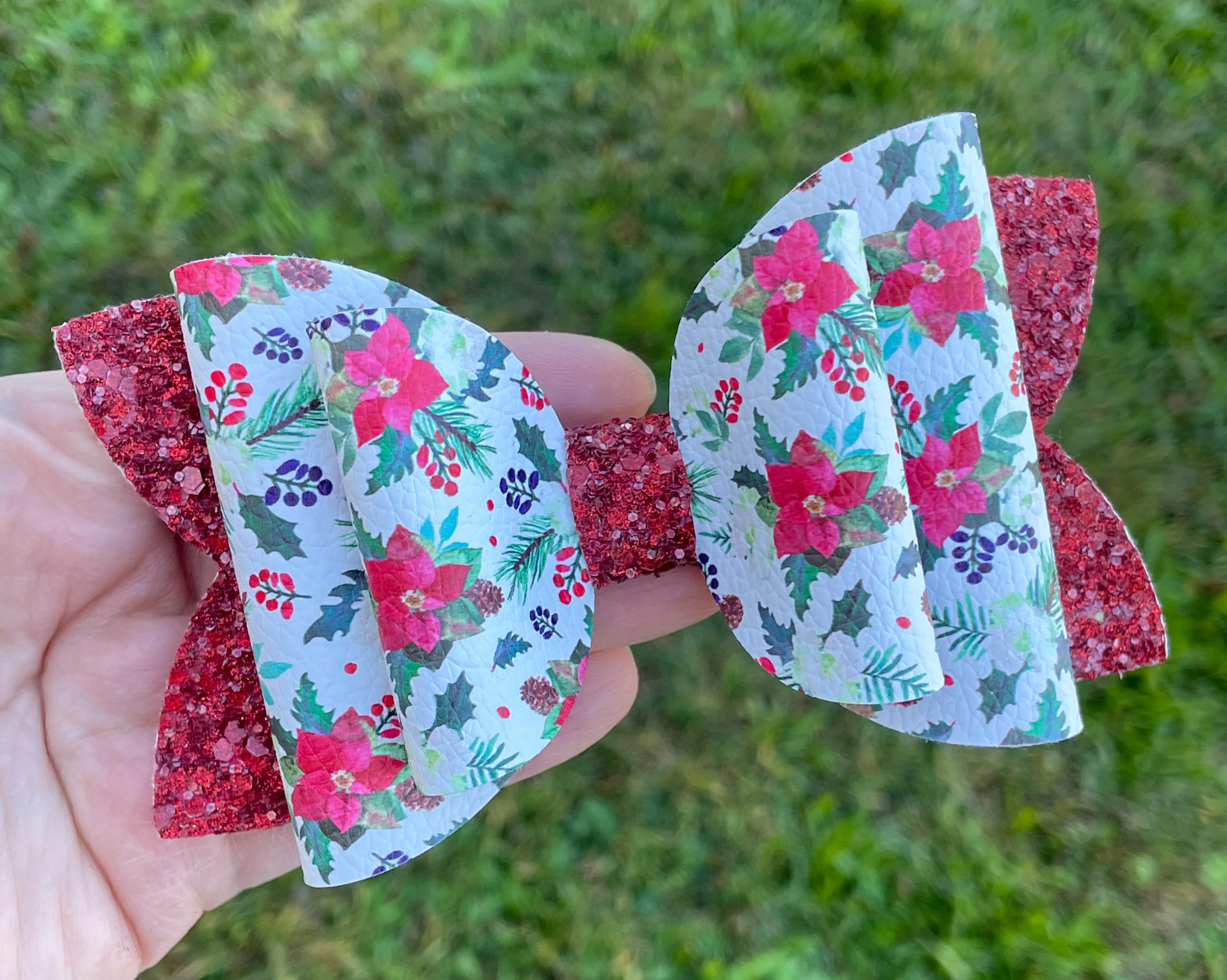 Poinsettia Floral 5in Double Original