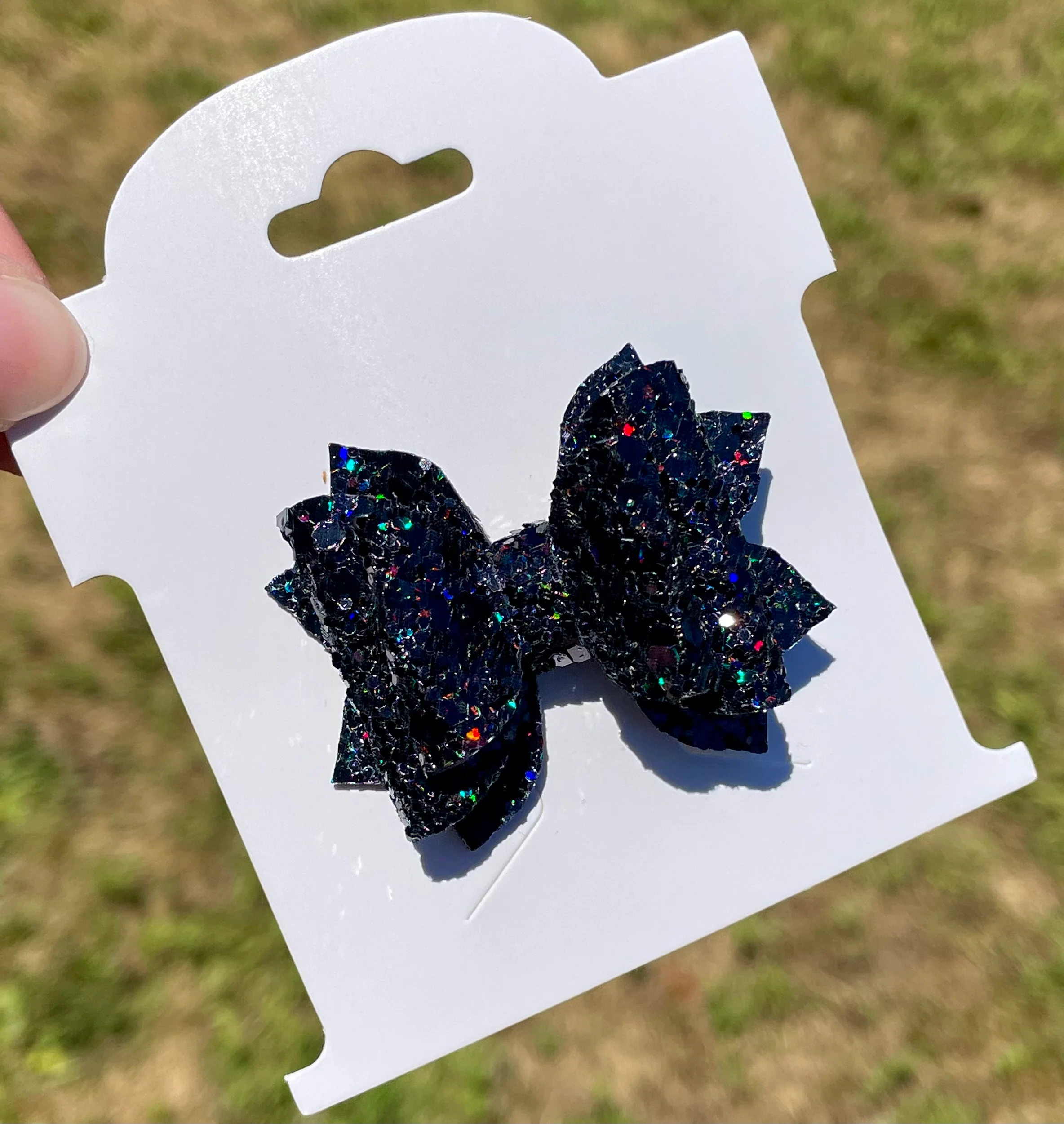 Black Holo Glitter 2in Jasmine