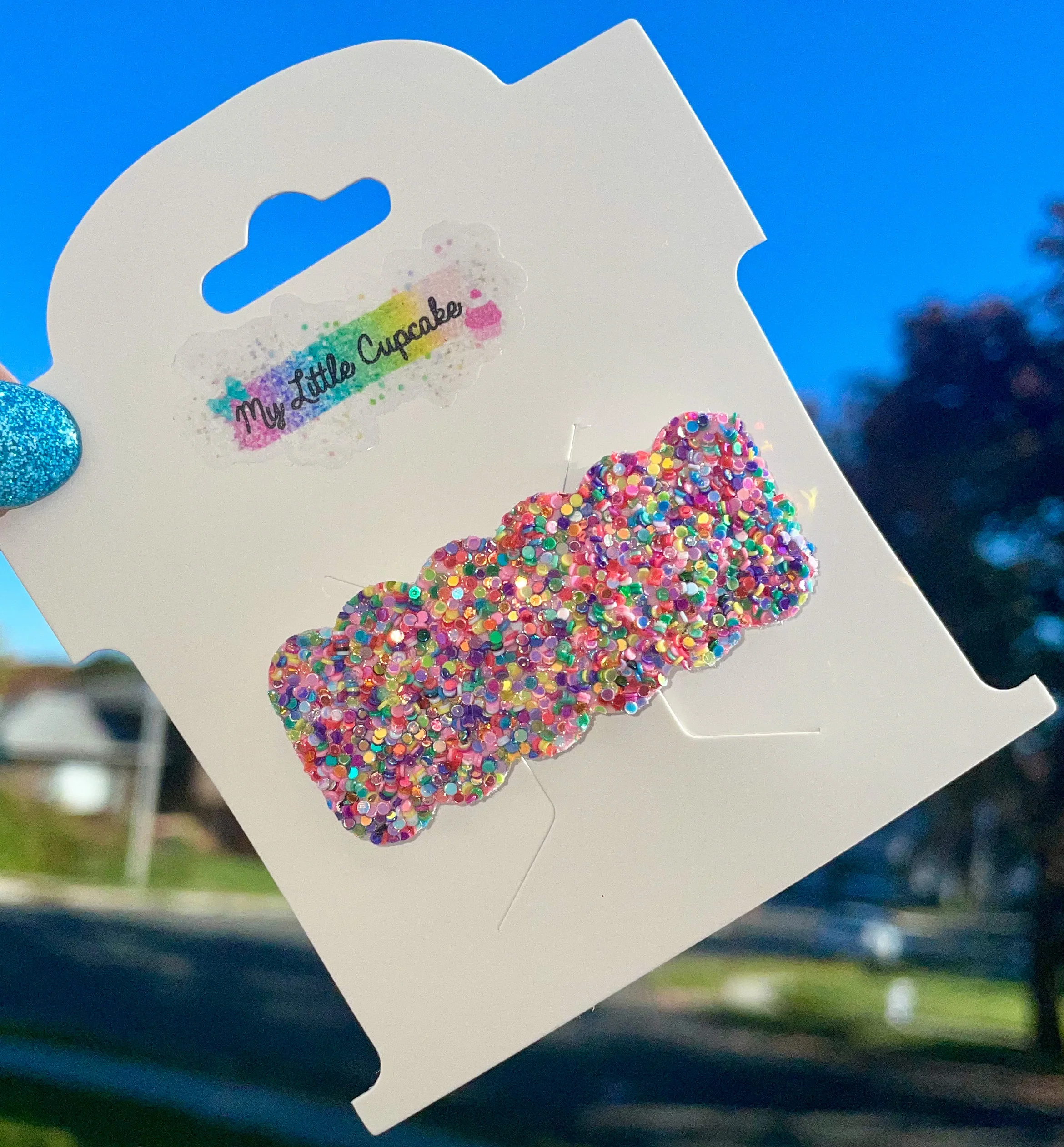 Theme Park Luxe Glitter Snap Clip