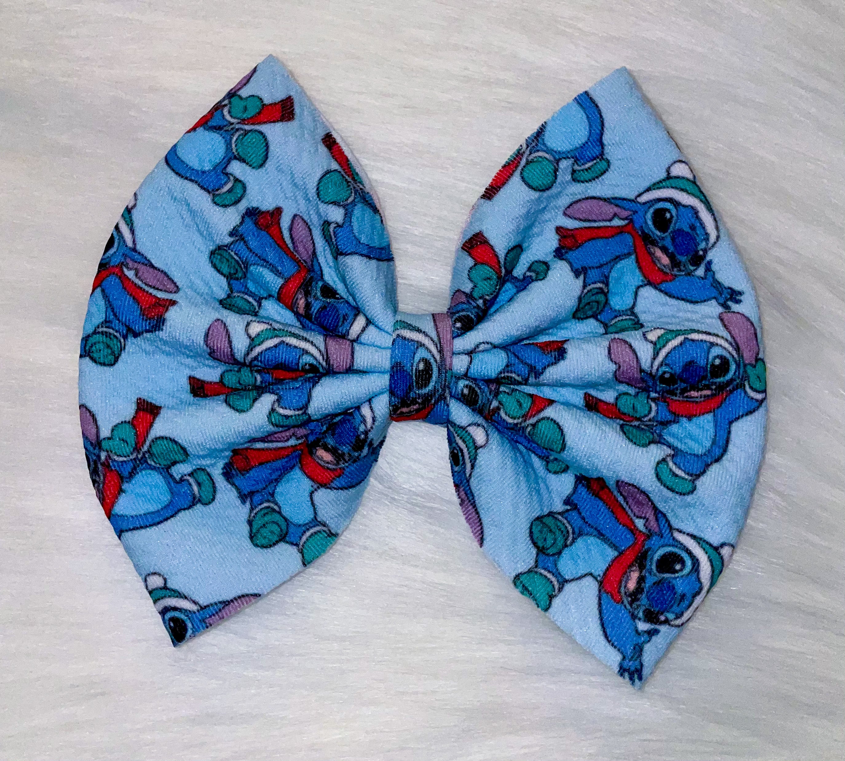 Winter Stitch Fabric Bow