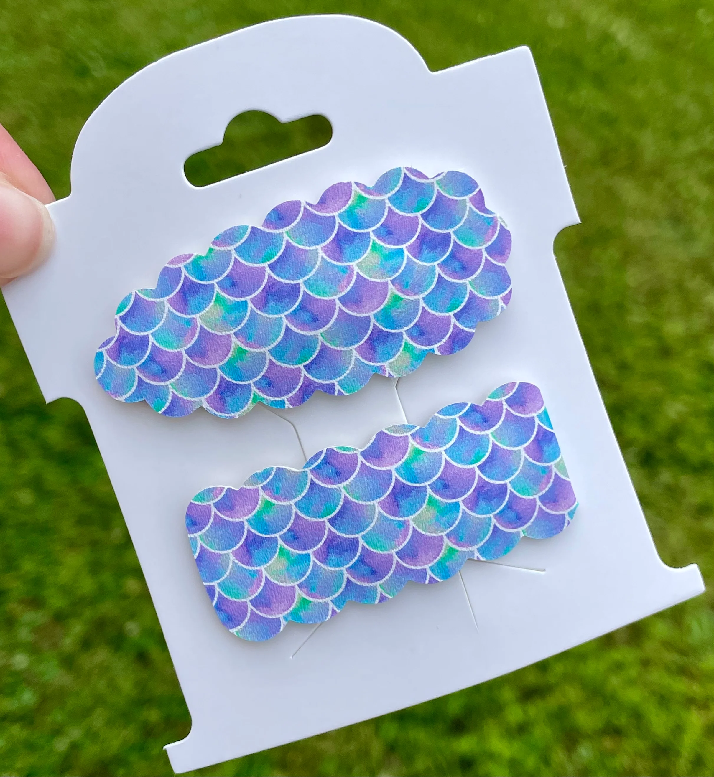 Blue & Purple Mermaid Snap Clips