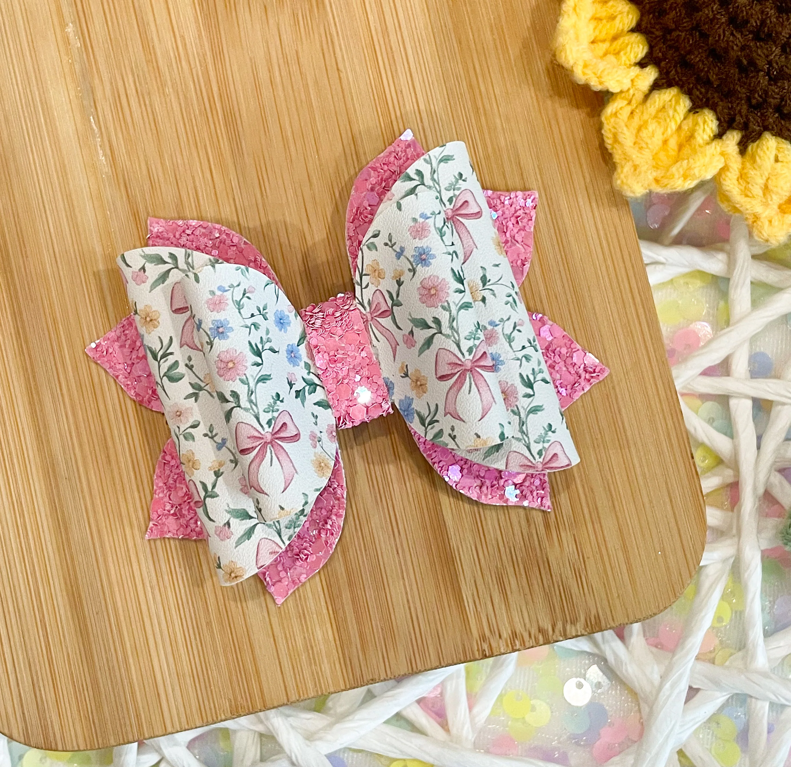 Floral & Ribbons 3.5in Jasmine