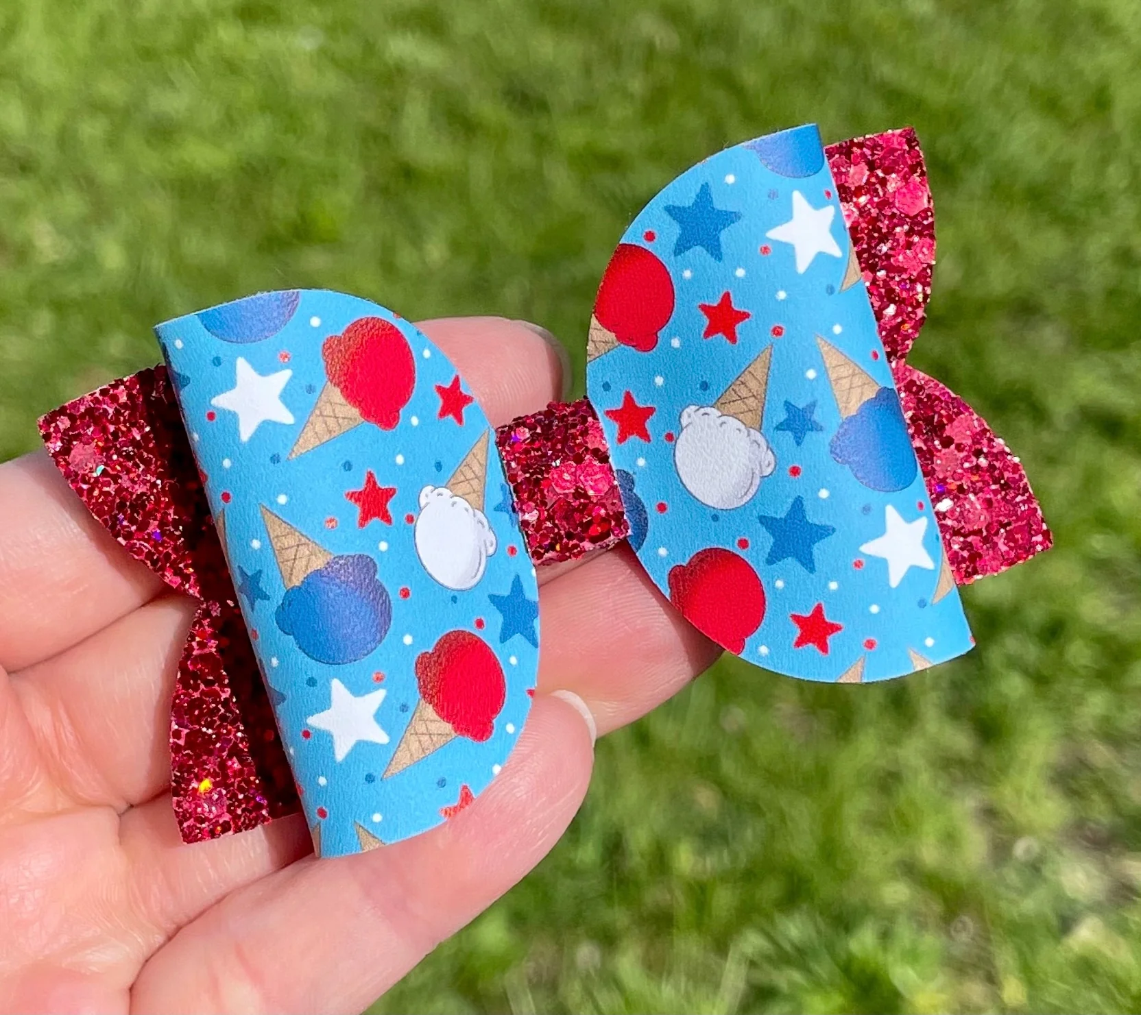 Patriotic Ice Cream 3.5in Beauty