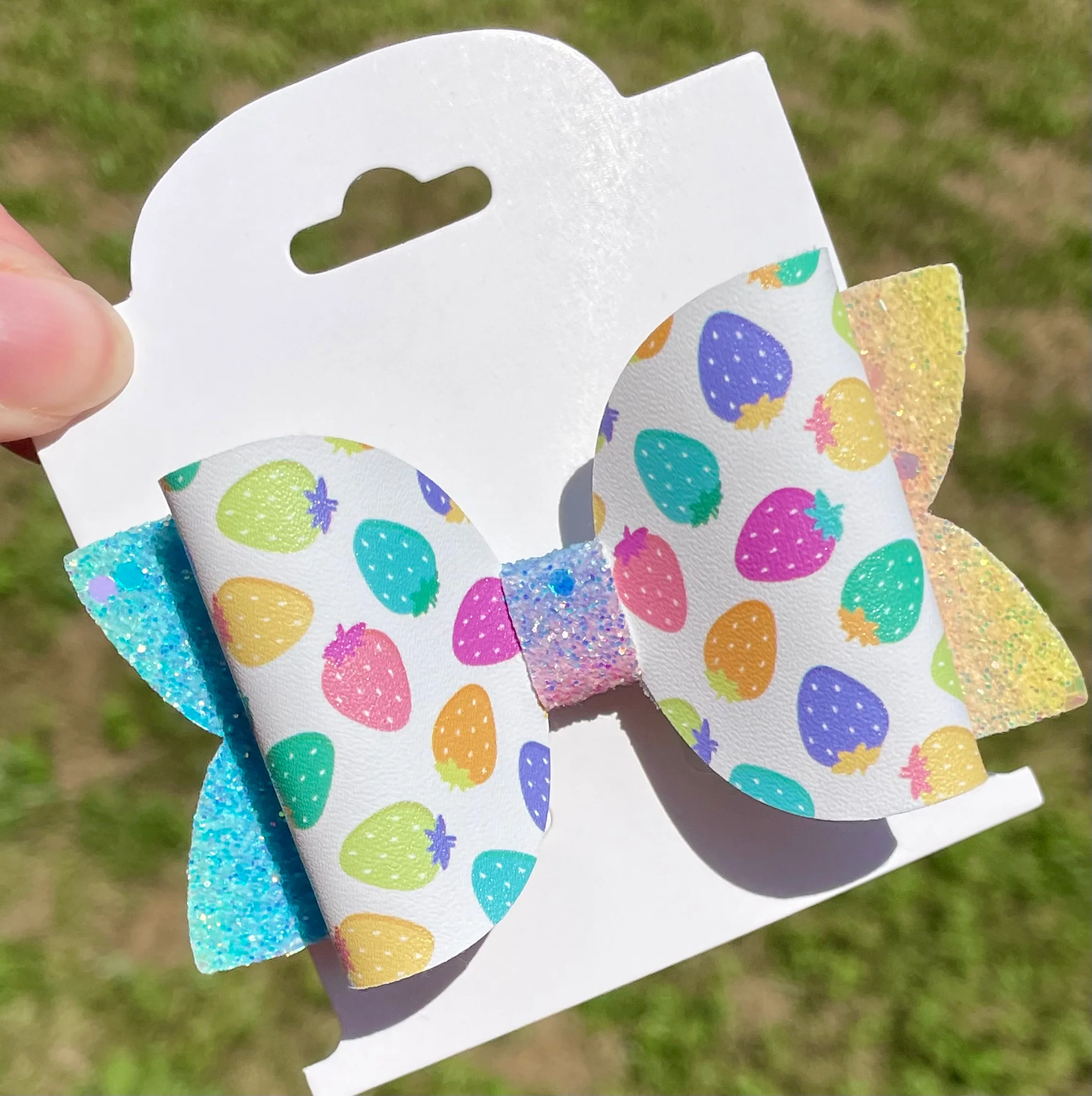 Rainbow Watercolor Strawberries 3.5in Beauty