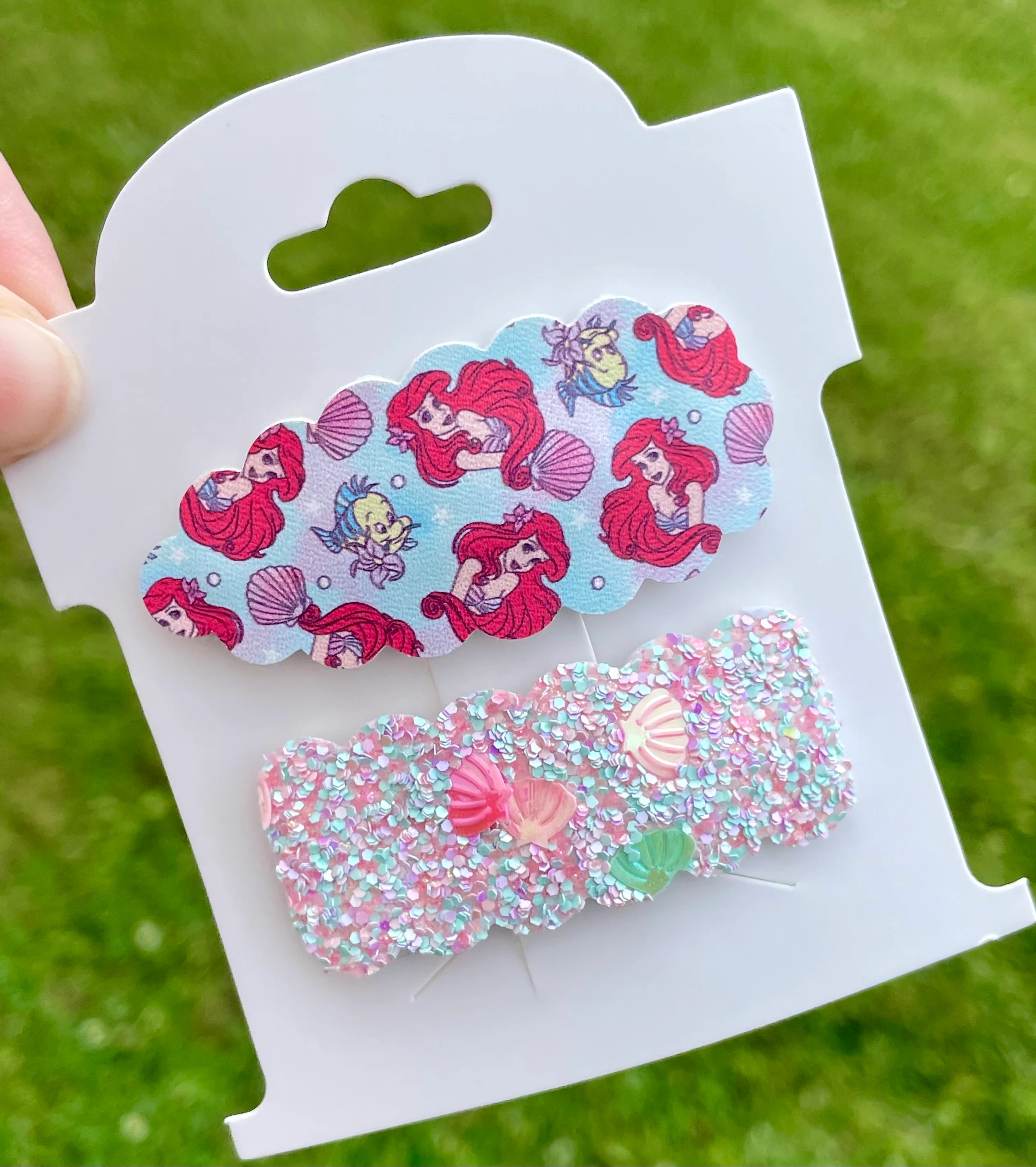 Mermaid & Seashell Snap Clips