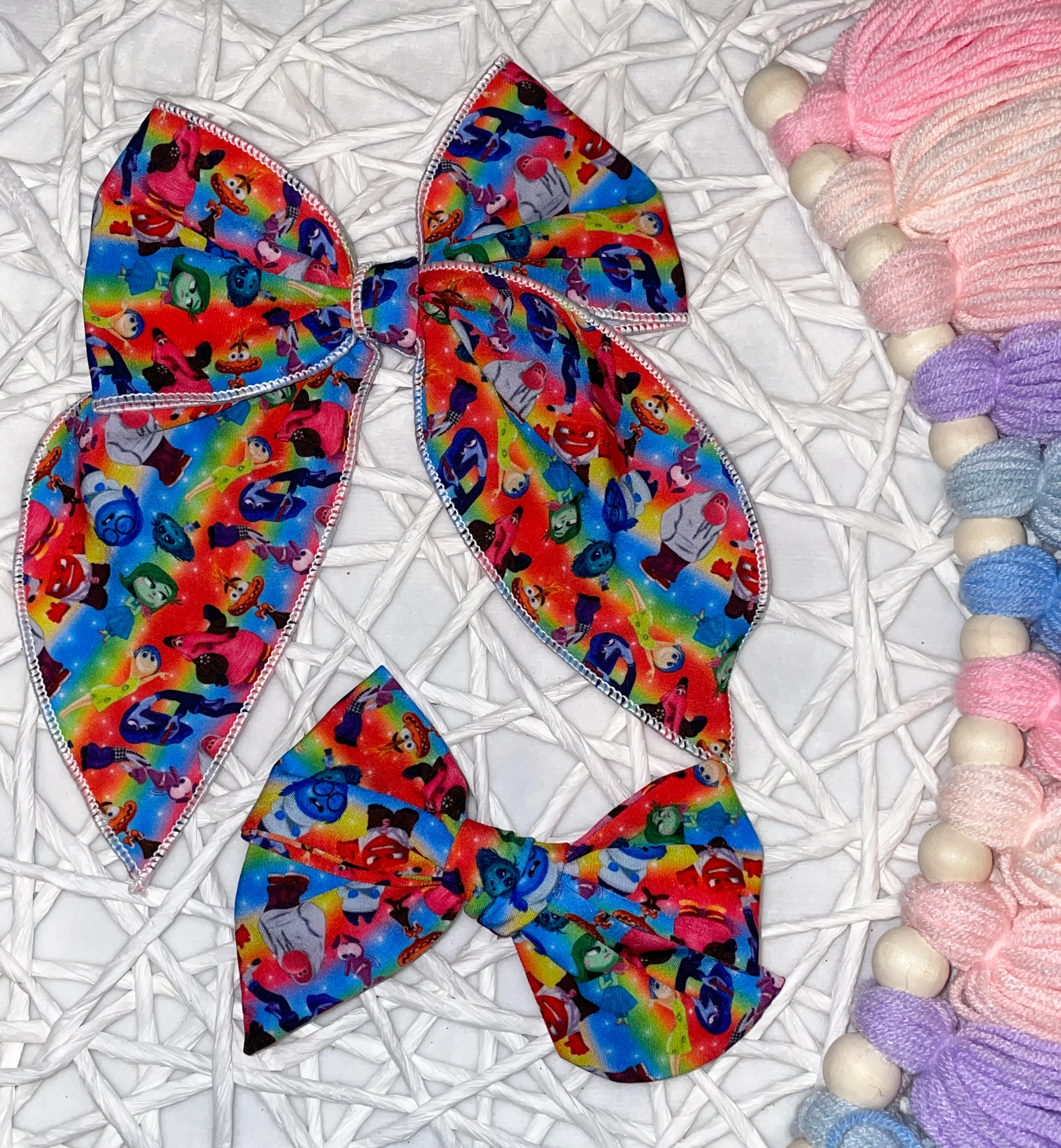 Rainbow Inside Out Bows