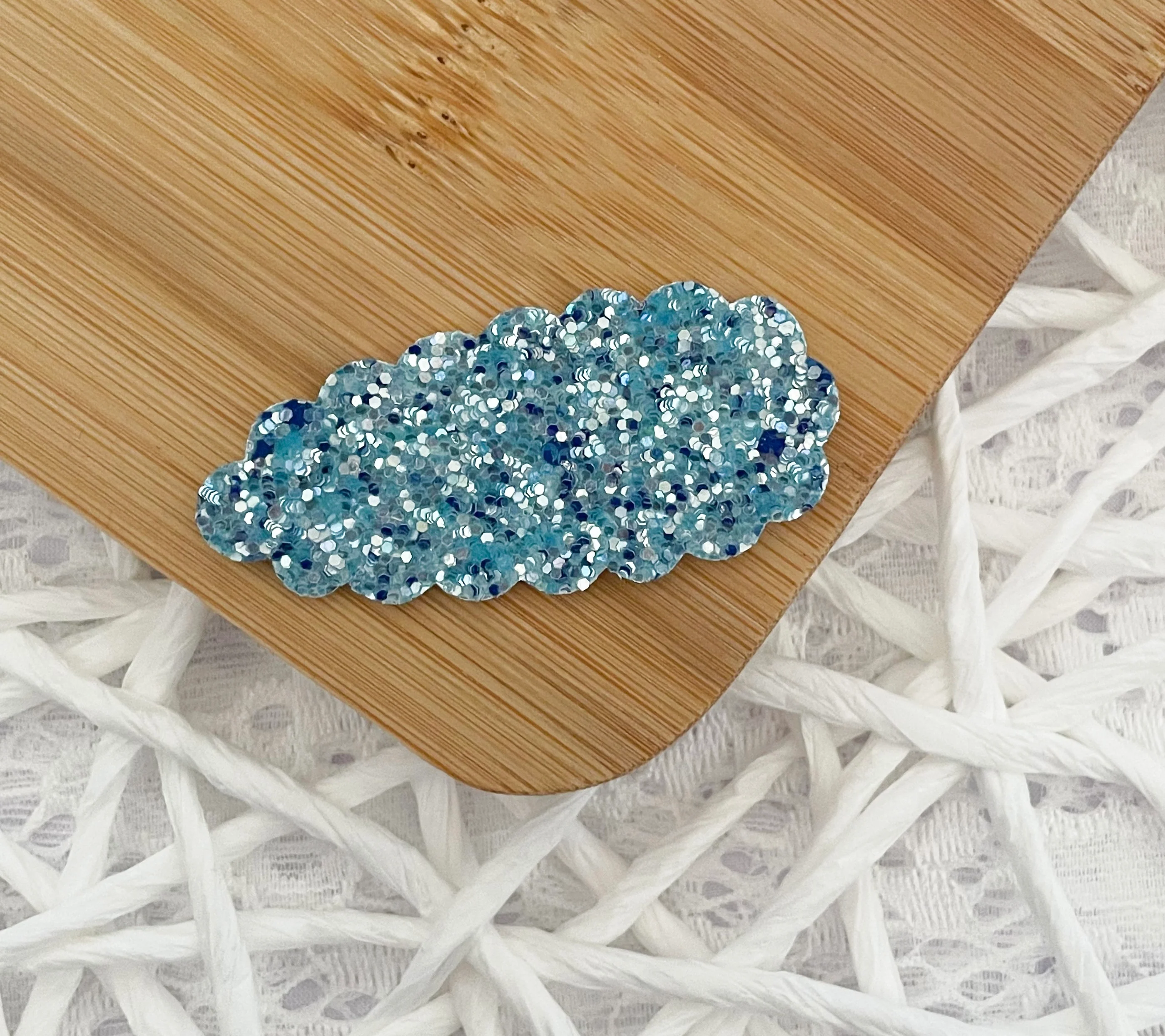 Ocean Glitter Snap Clip