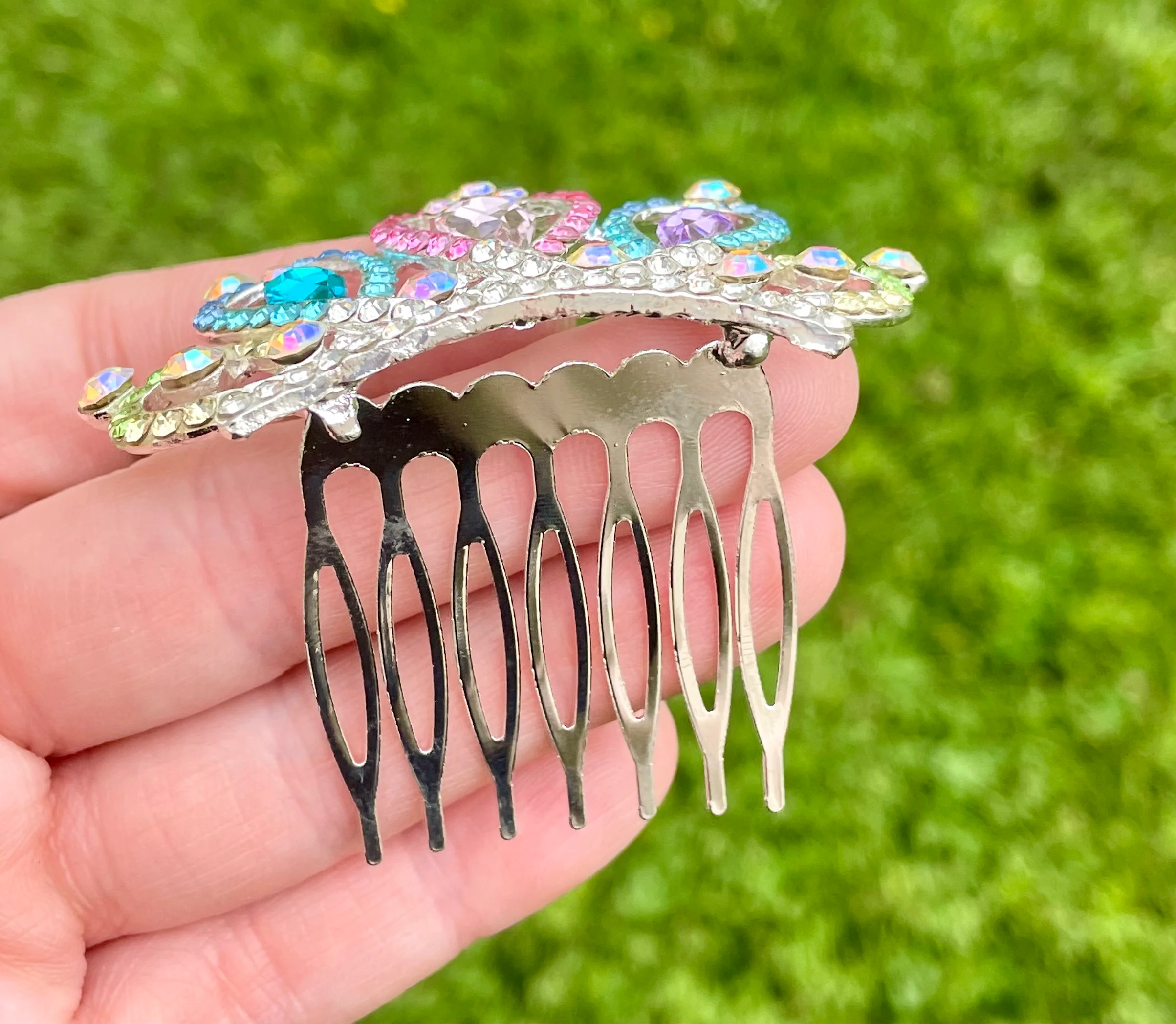 Rainbow Princess Crown Clip