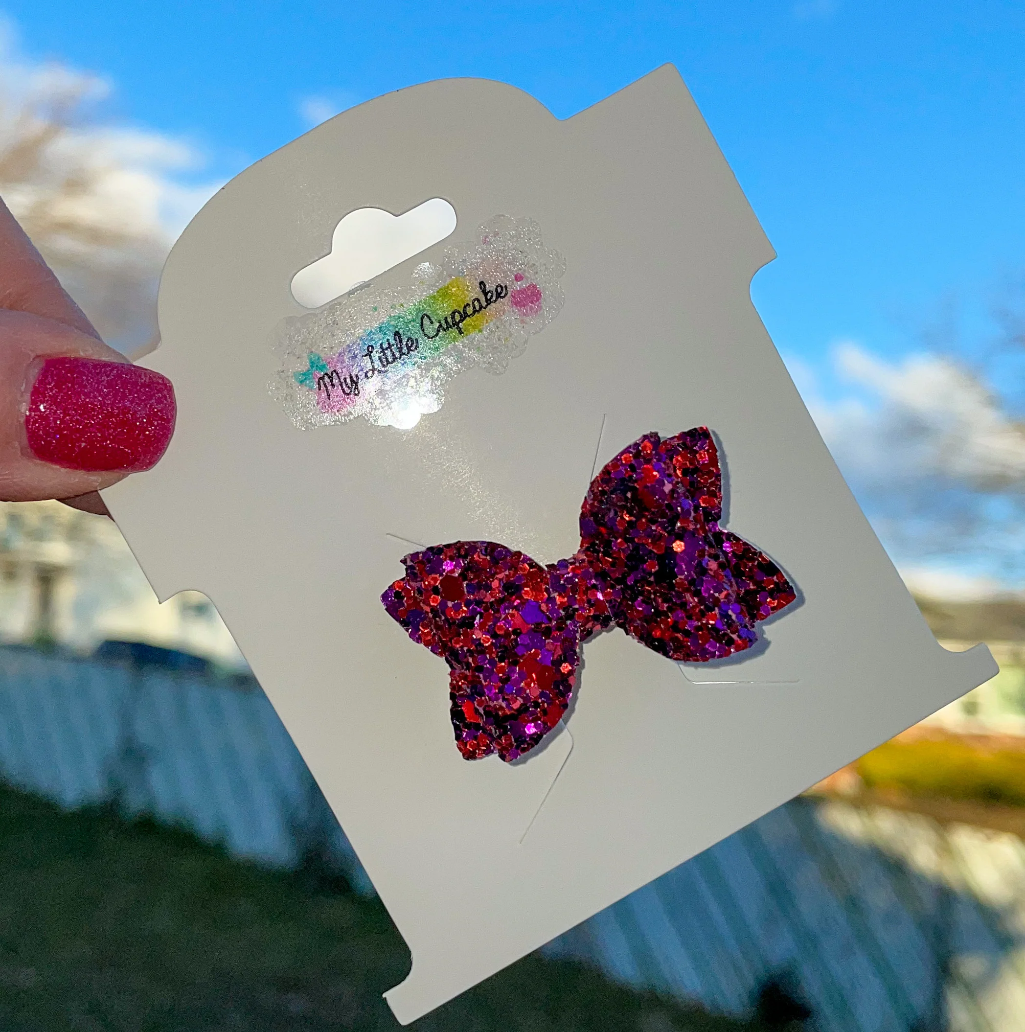 Devotion Glitter Bitty Bow