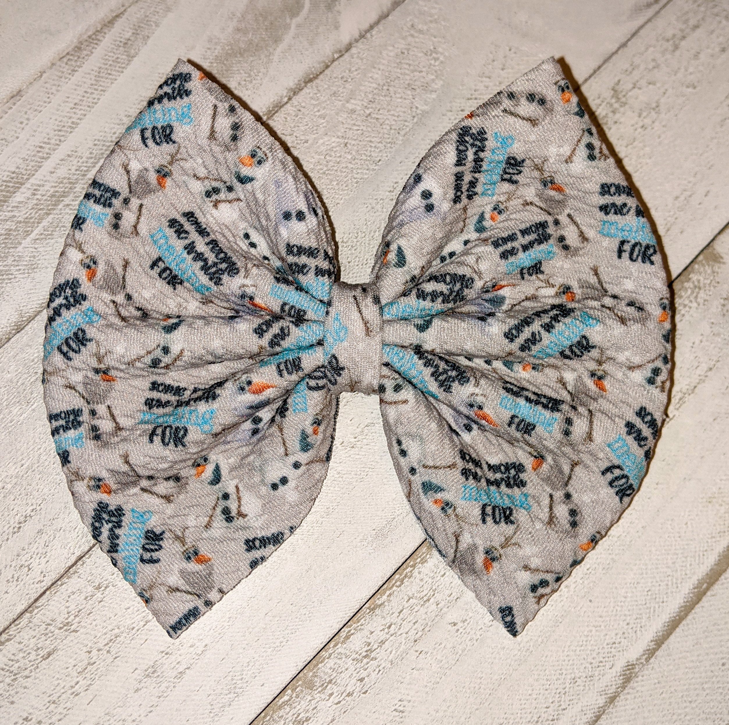 Worth Melting For Fabric Bow