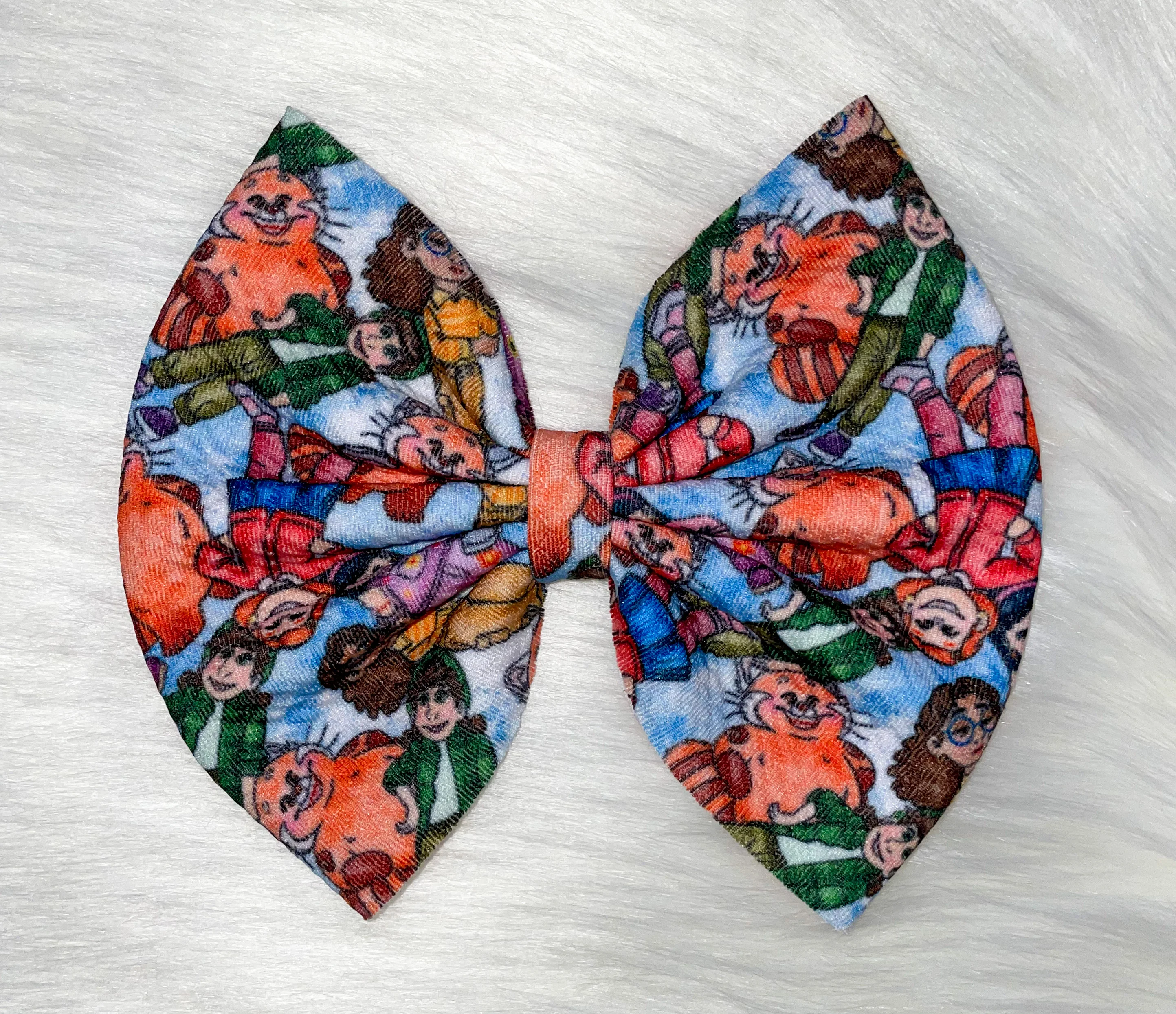 Turning Red Fabric Bow