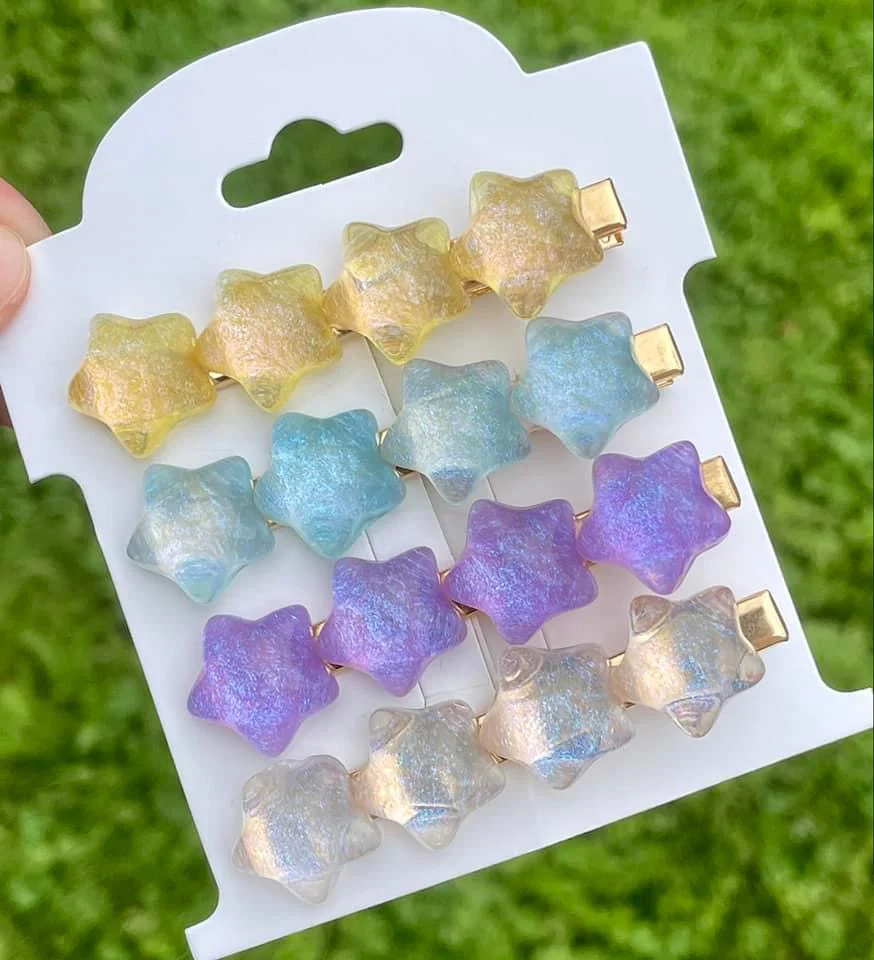 Shimmer Star Clips