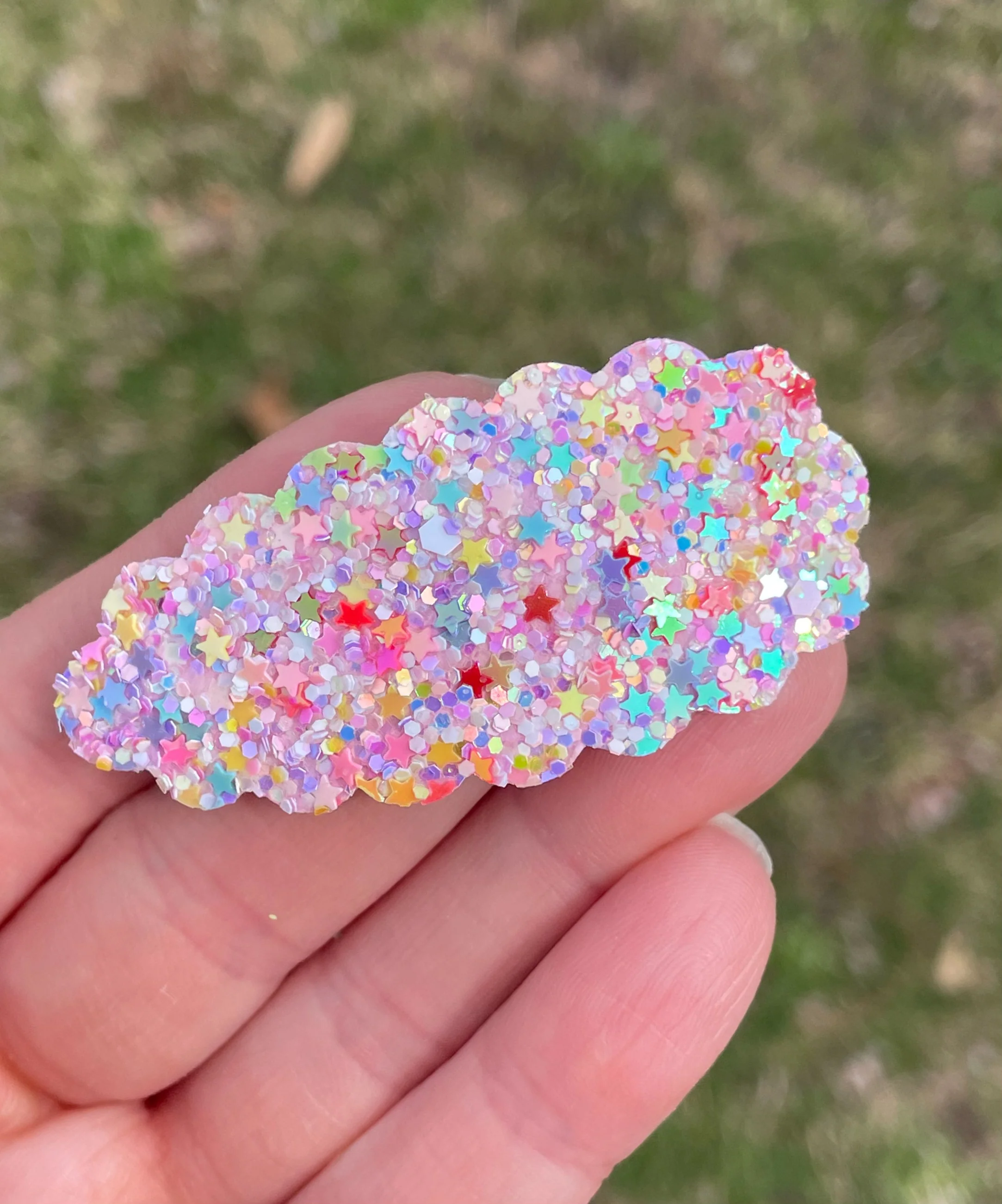 Barbie Glitter Snap Clip