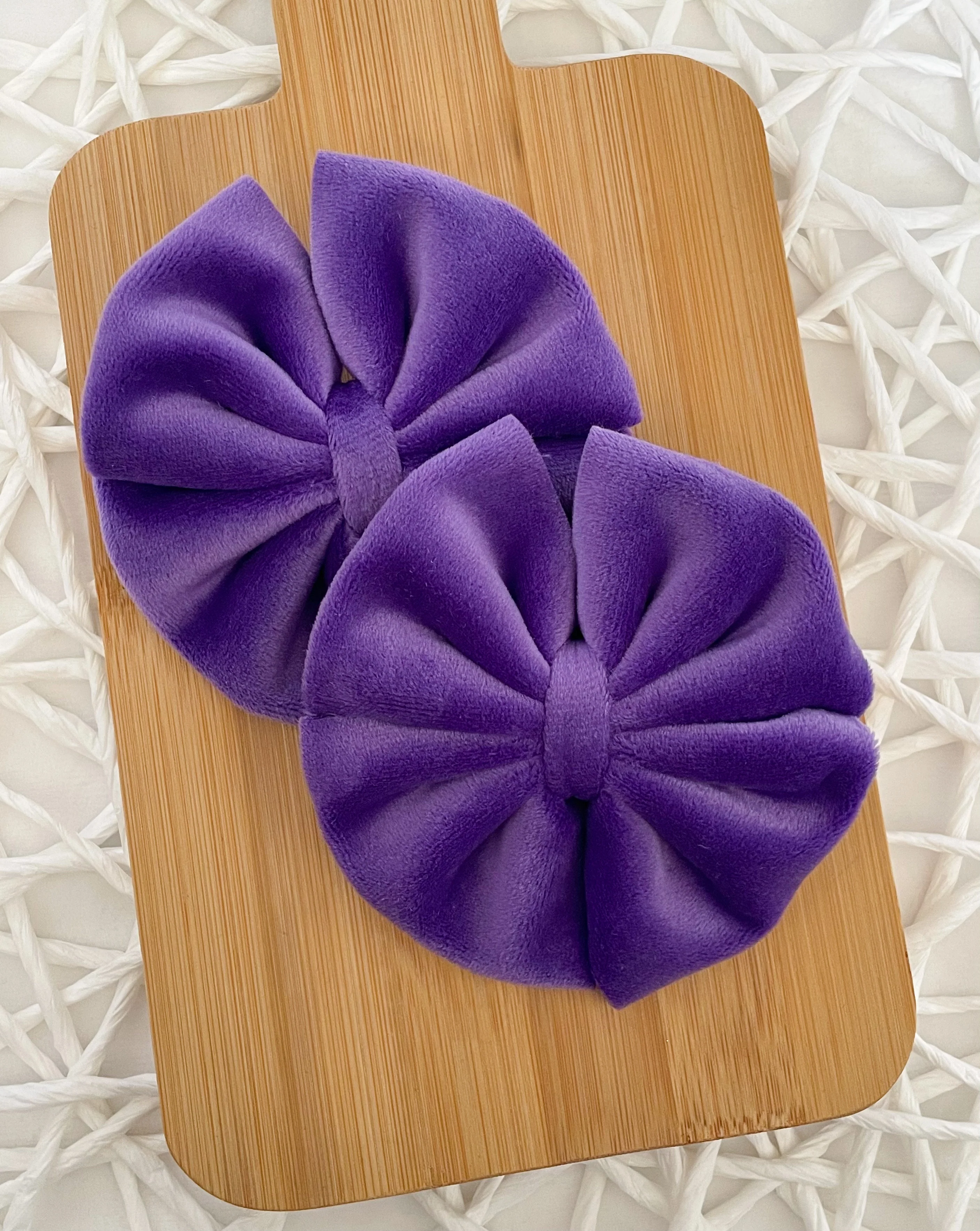 Purple Plushy Velvet Fabric