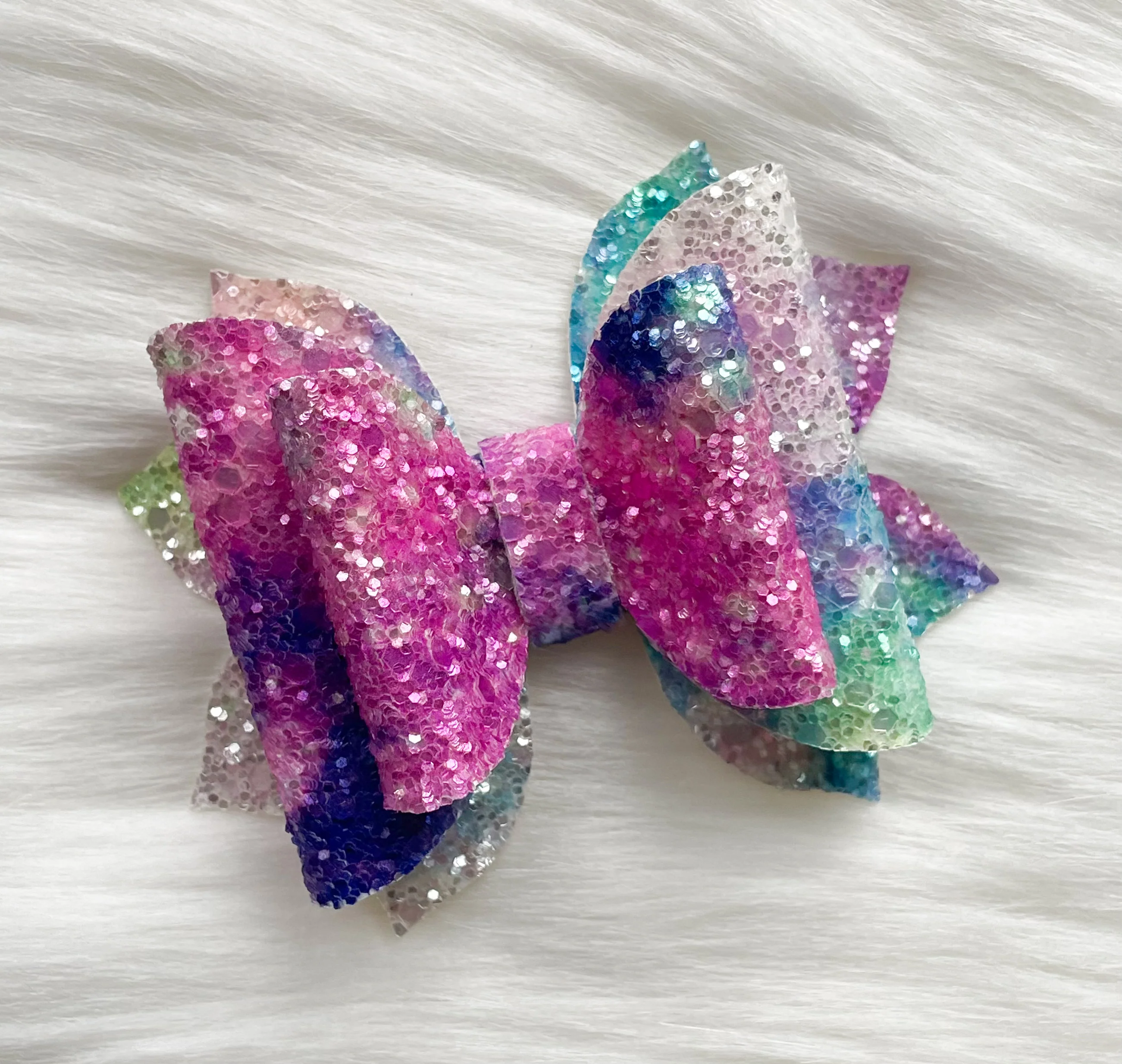 Oil Spill Glitter 3.5in Jasmine Bow