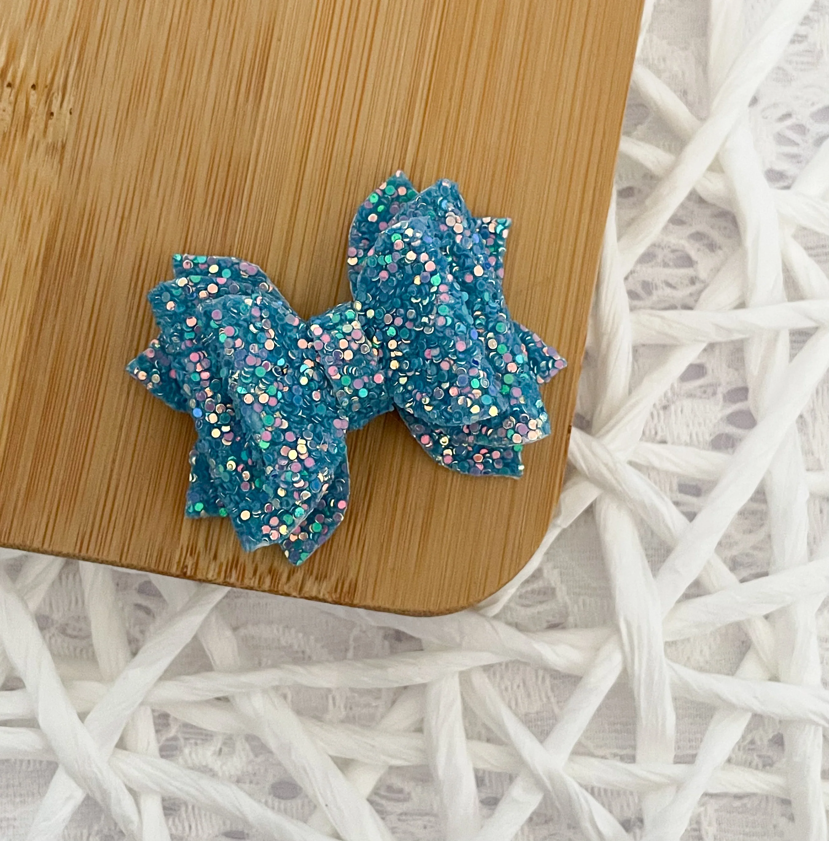 Blue Luxe Glitter 2in Jasmine