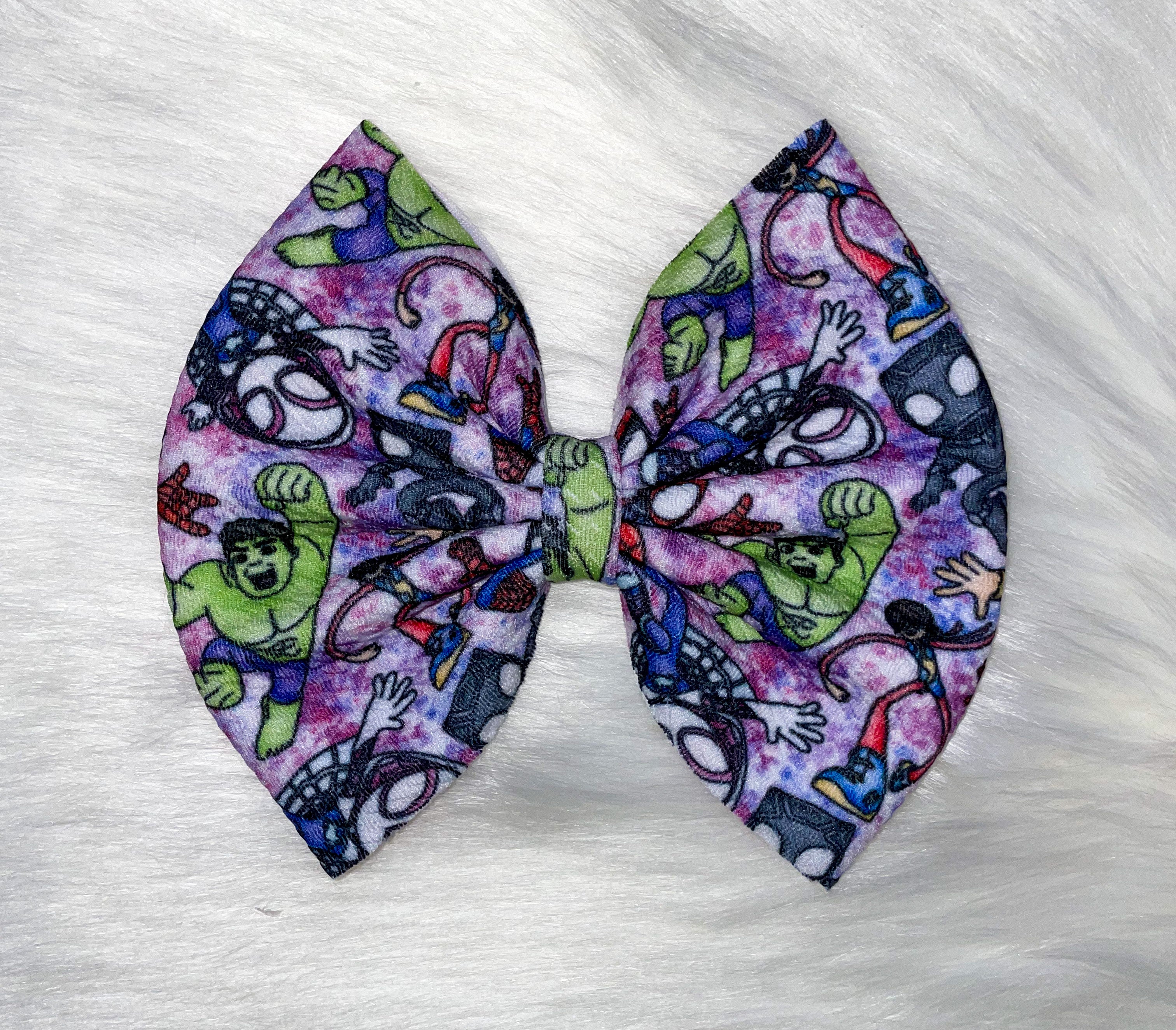 Spidey &  Friends Fabric Bow