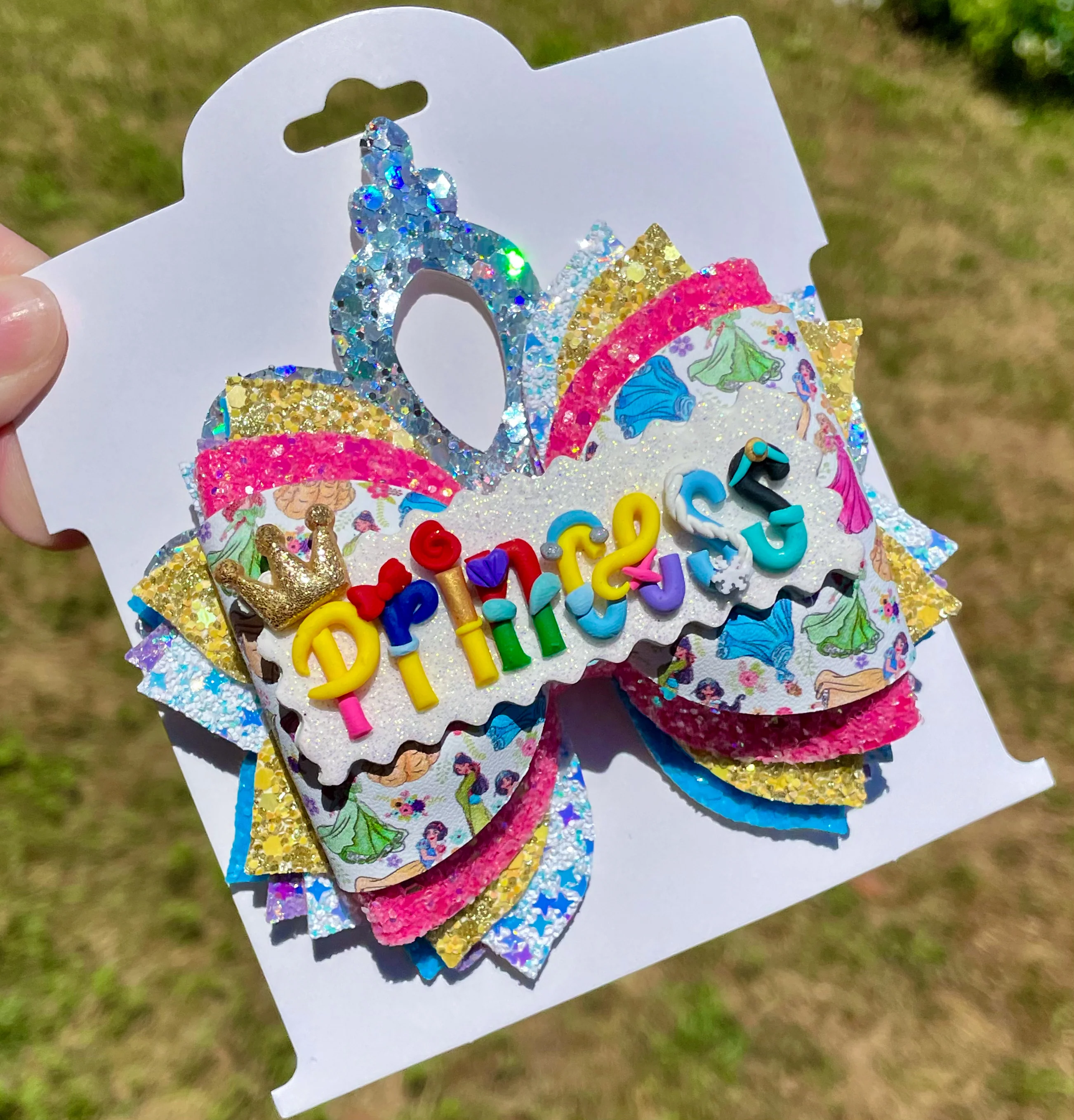 Princess Nameplate 4.5in Bow