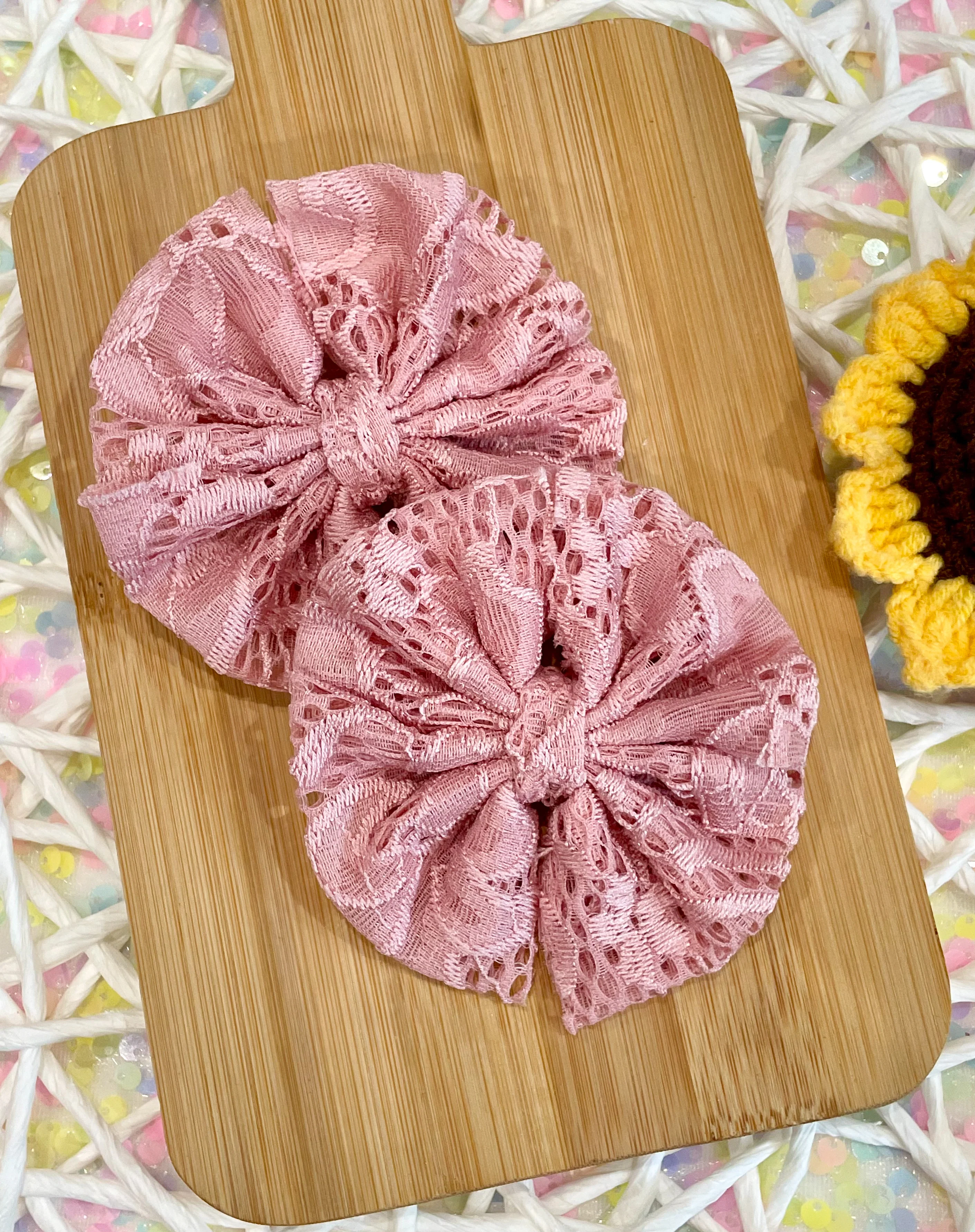 Pink Mauve Lace Fabric