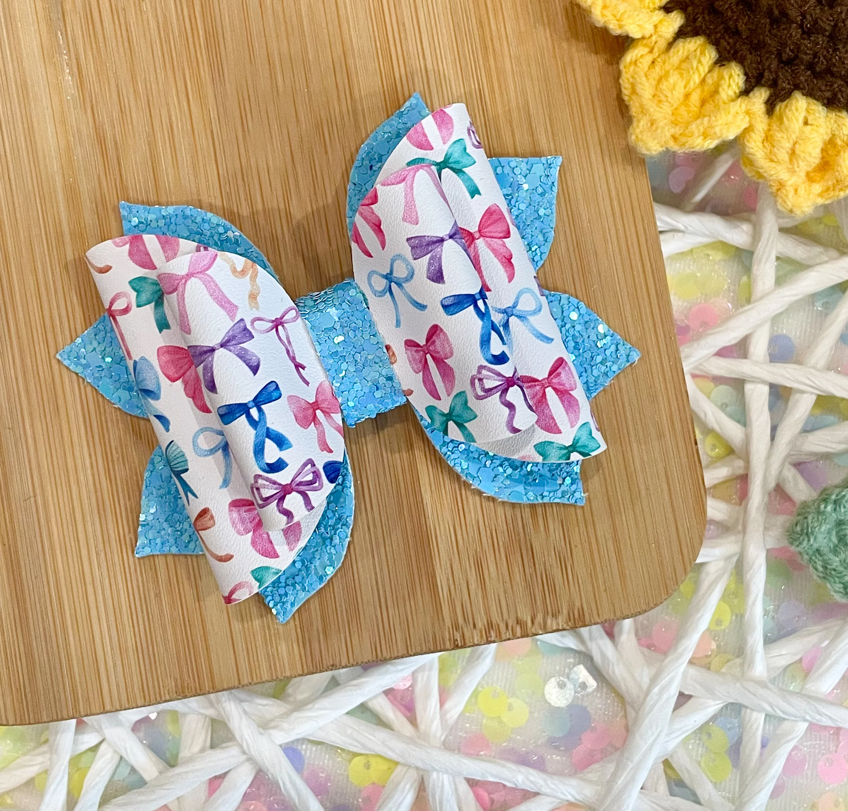 Rainbow Bows 3.5in Jasmine