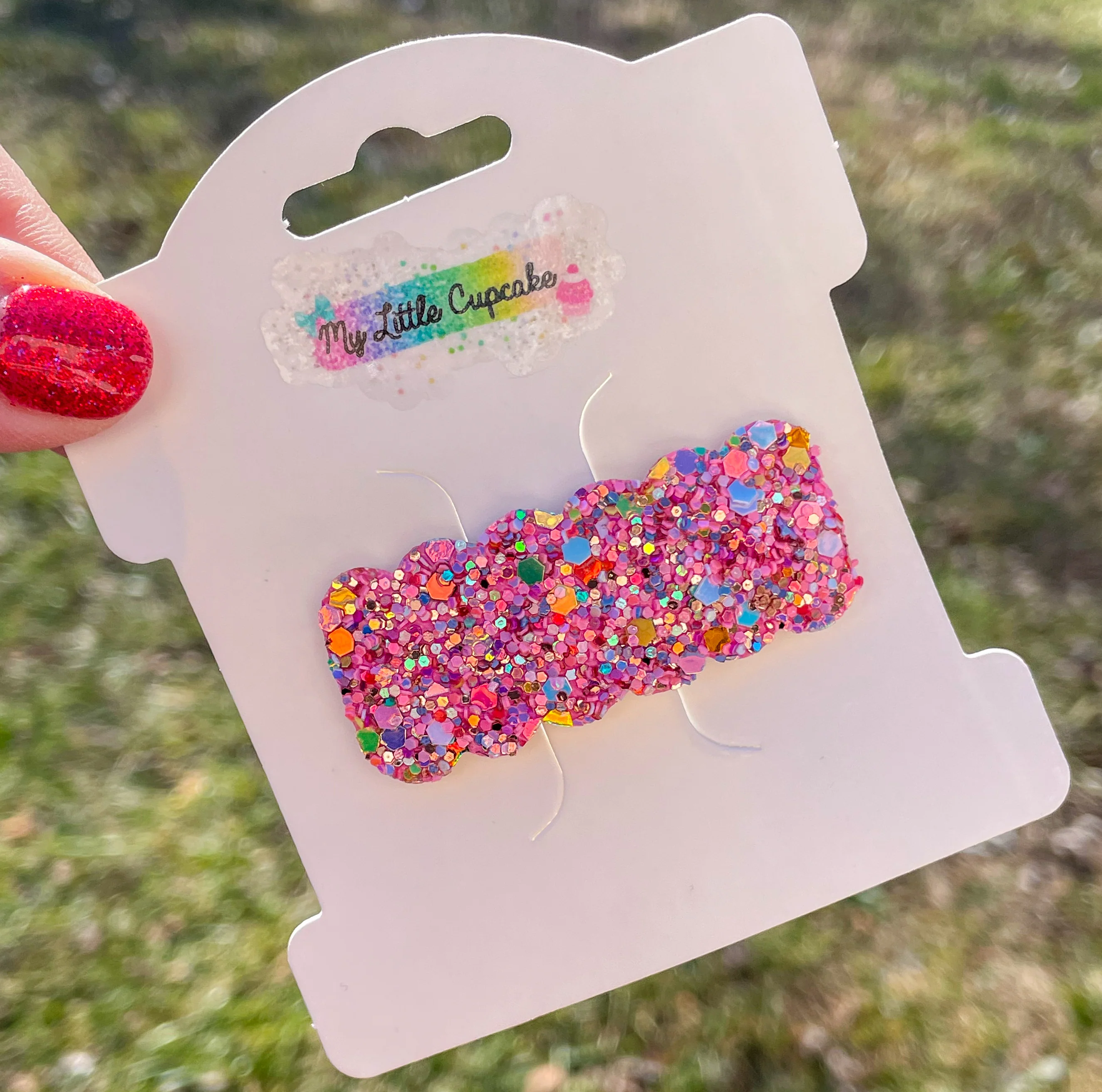 Love Fest Glitter Snap Clip