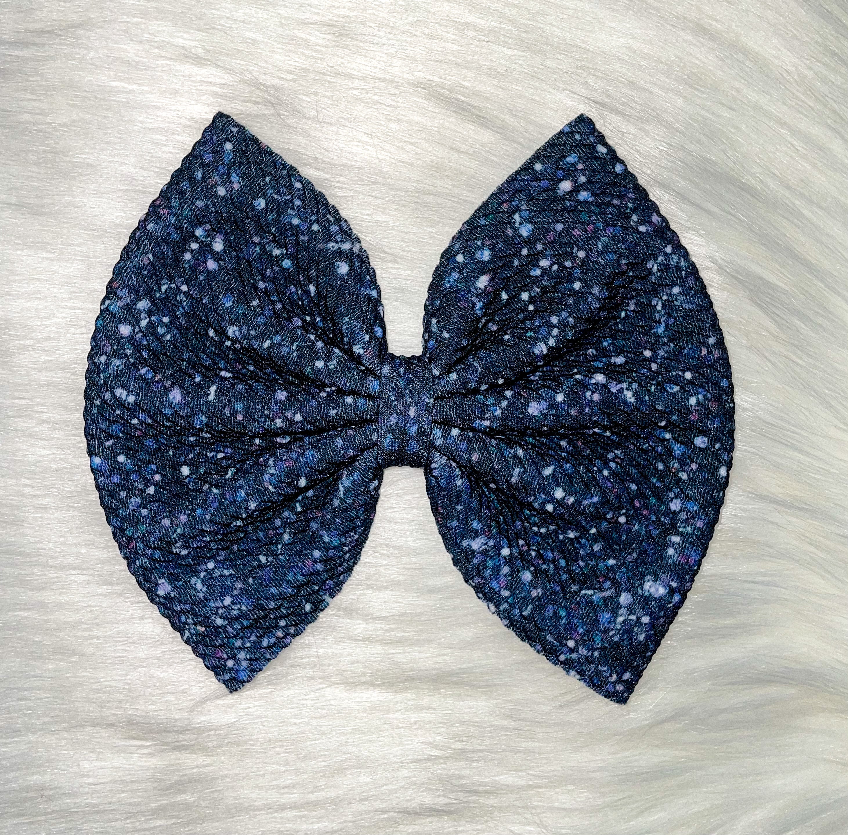 Halloween Sparkle Fabric Bow
