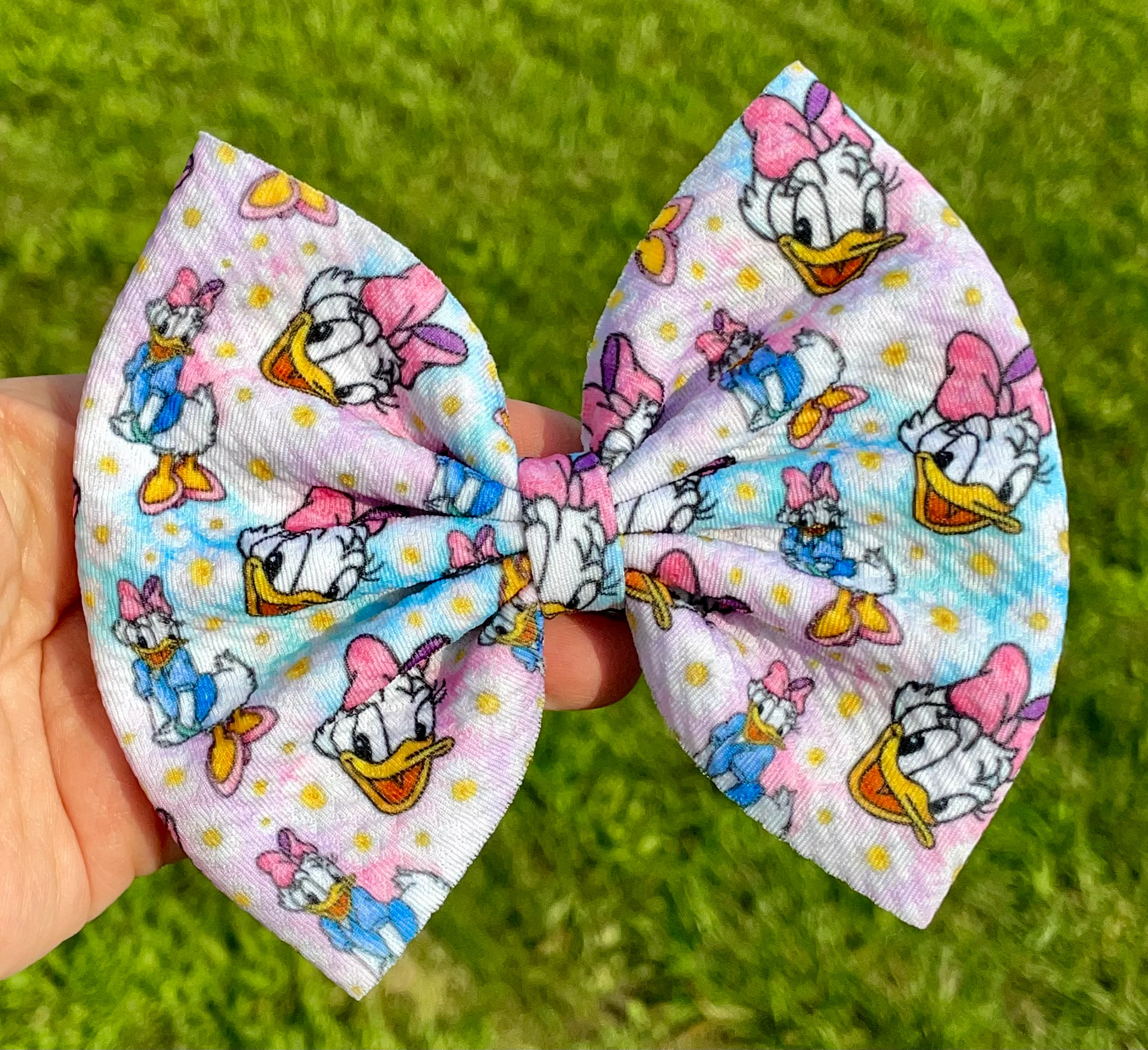 Daisy Fabric Bow