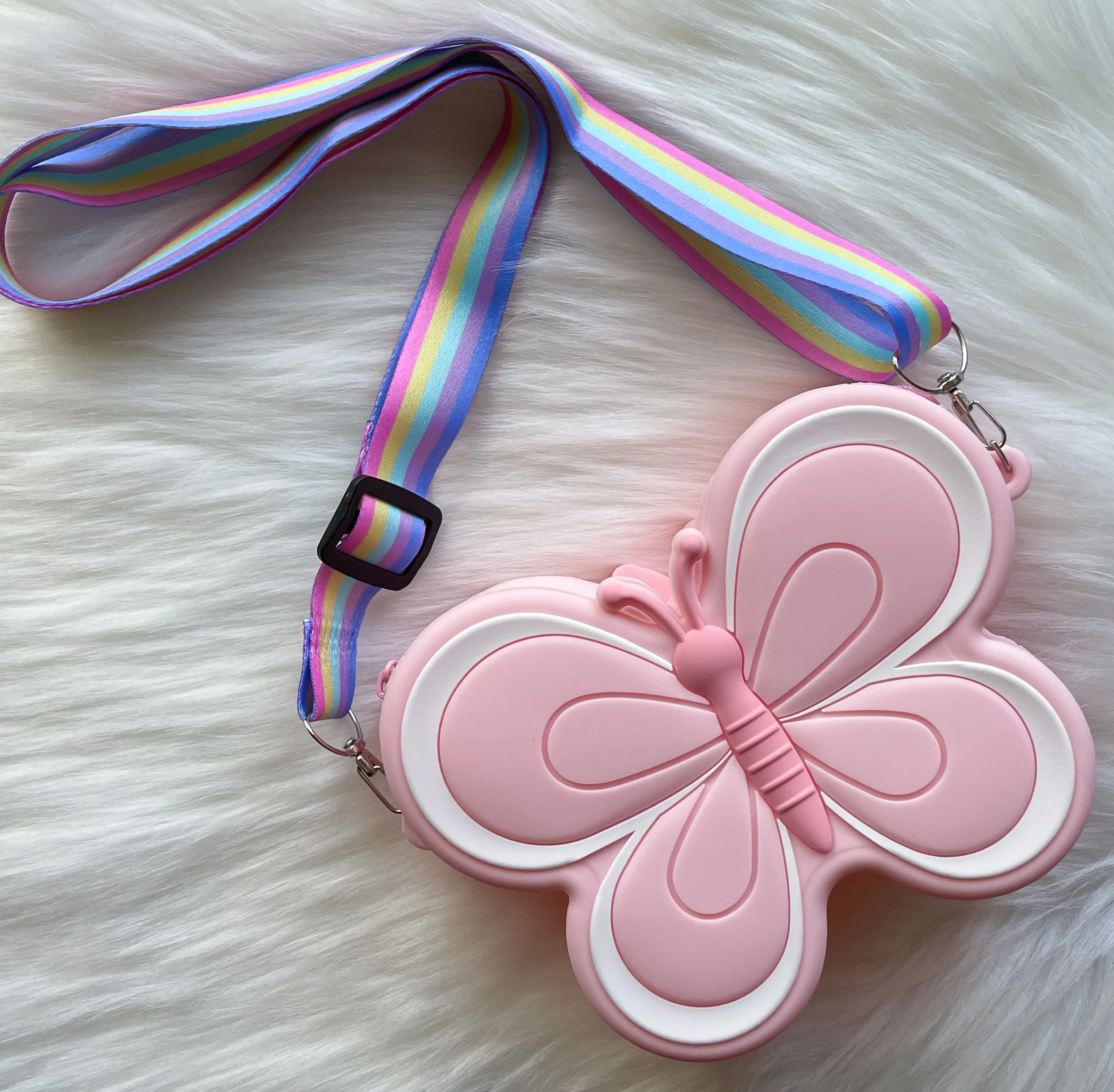 Pink Butterfly Purse