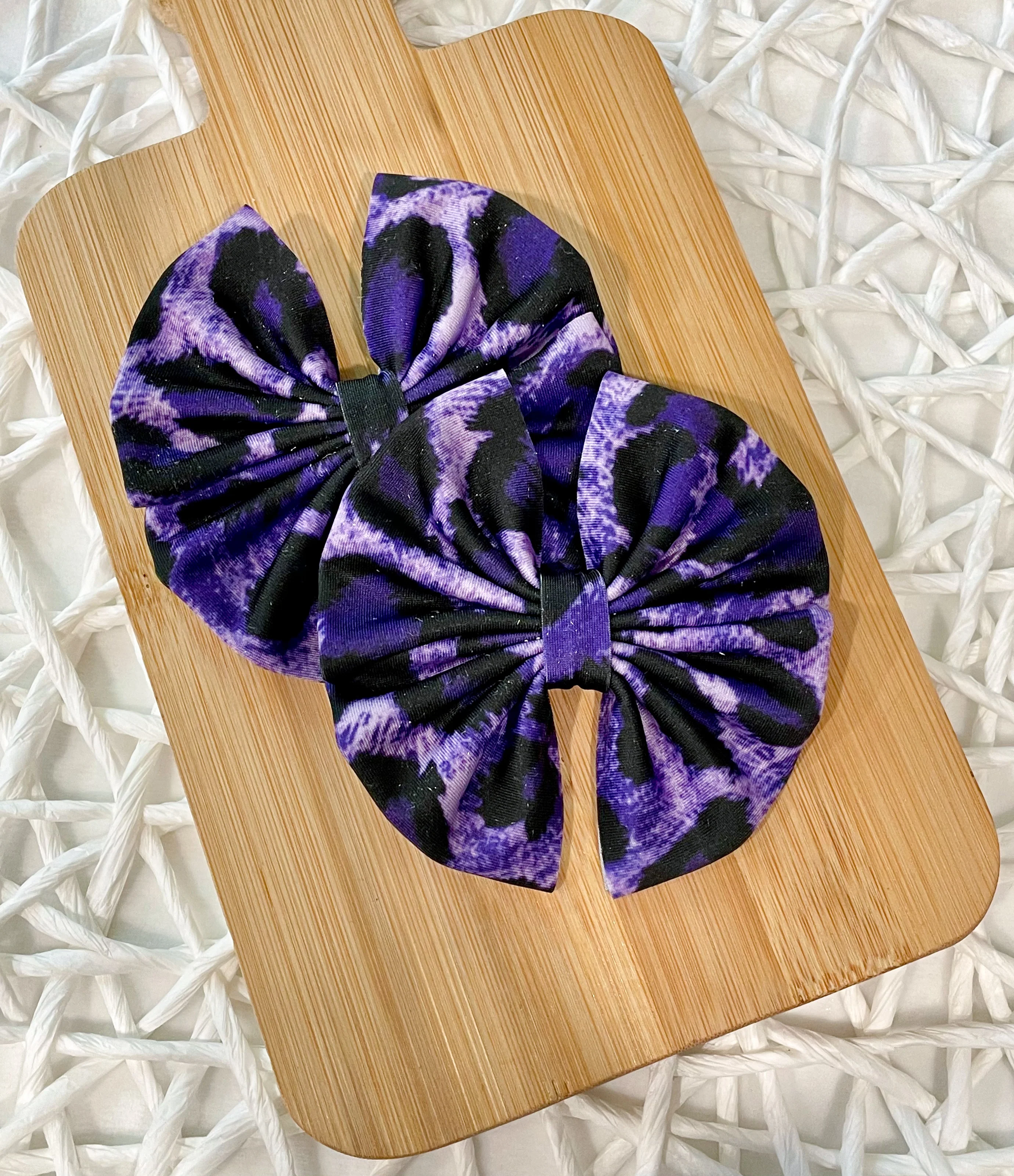 Purple Leopard Fabric