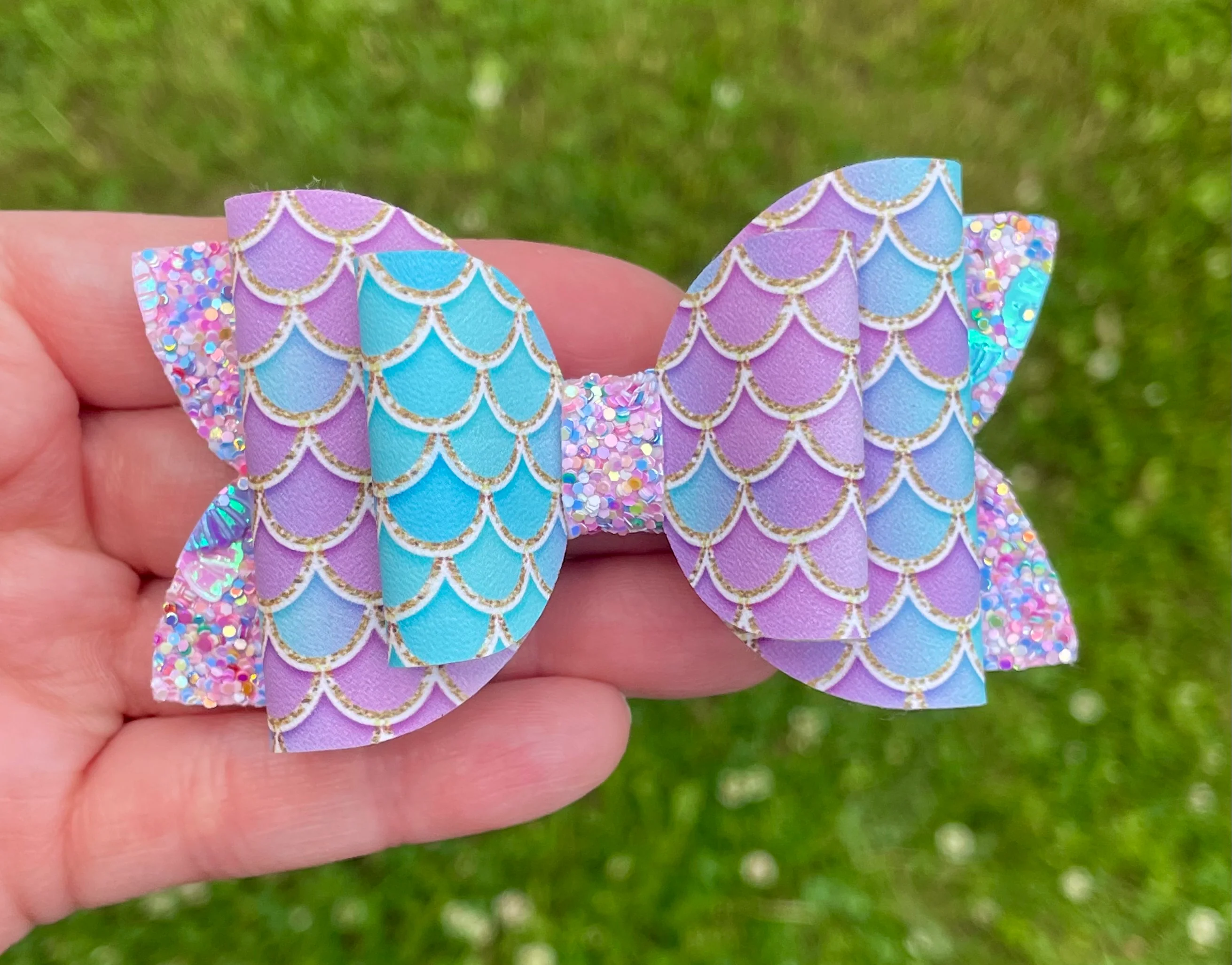 Grape & Aqua Mermaid 3.5in Double Beauty