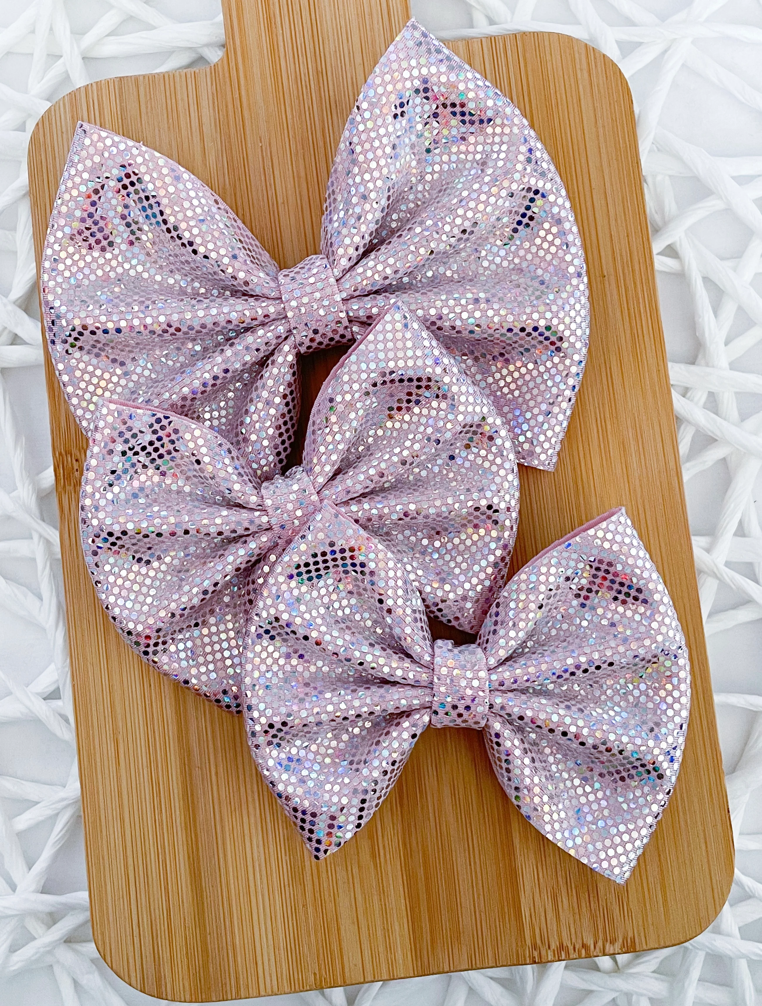 Pinky Pie Holo Dots Fabric