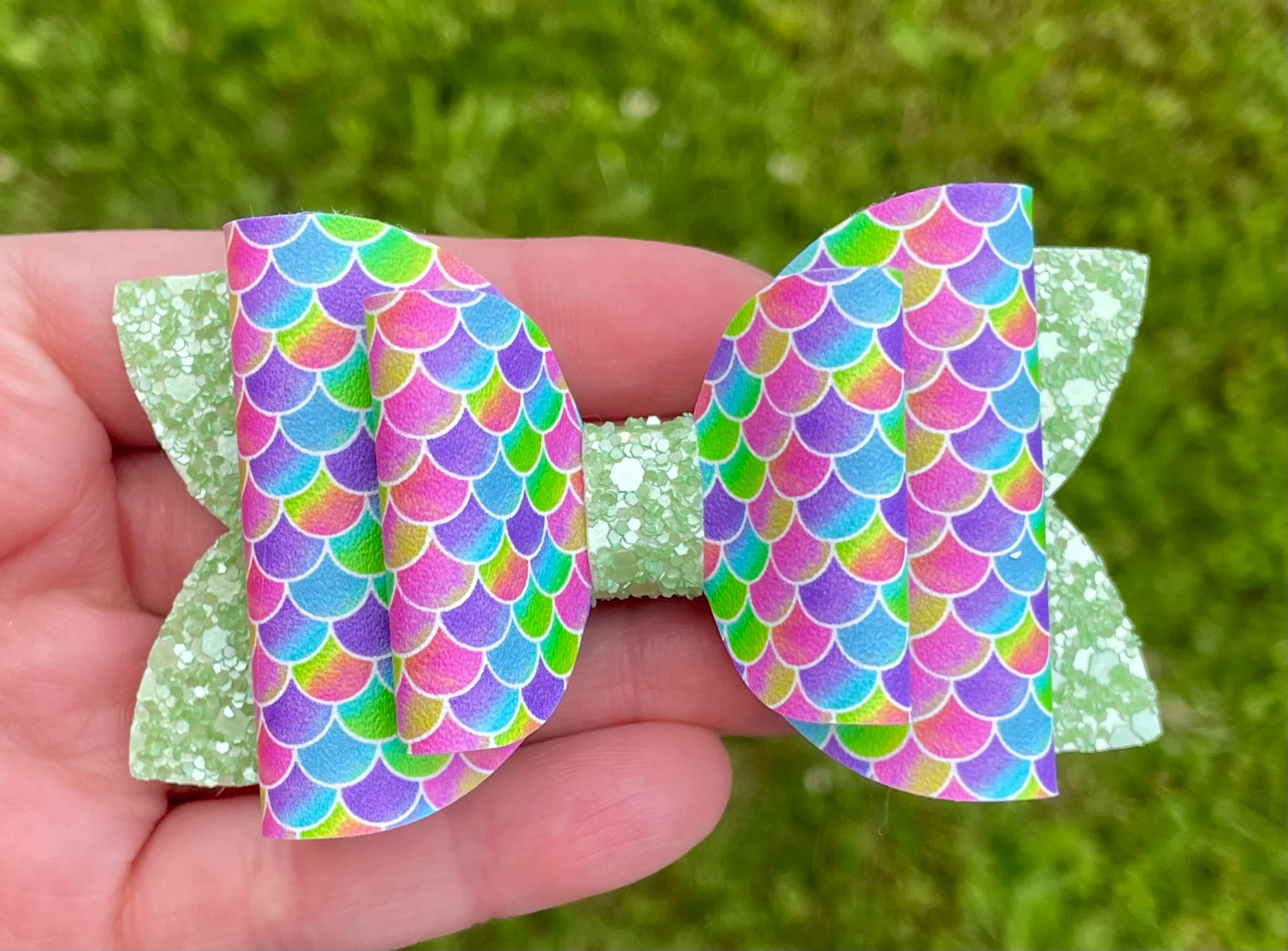 Bright Rainbow Mermaid 3.5in Double Beauty