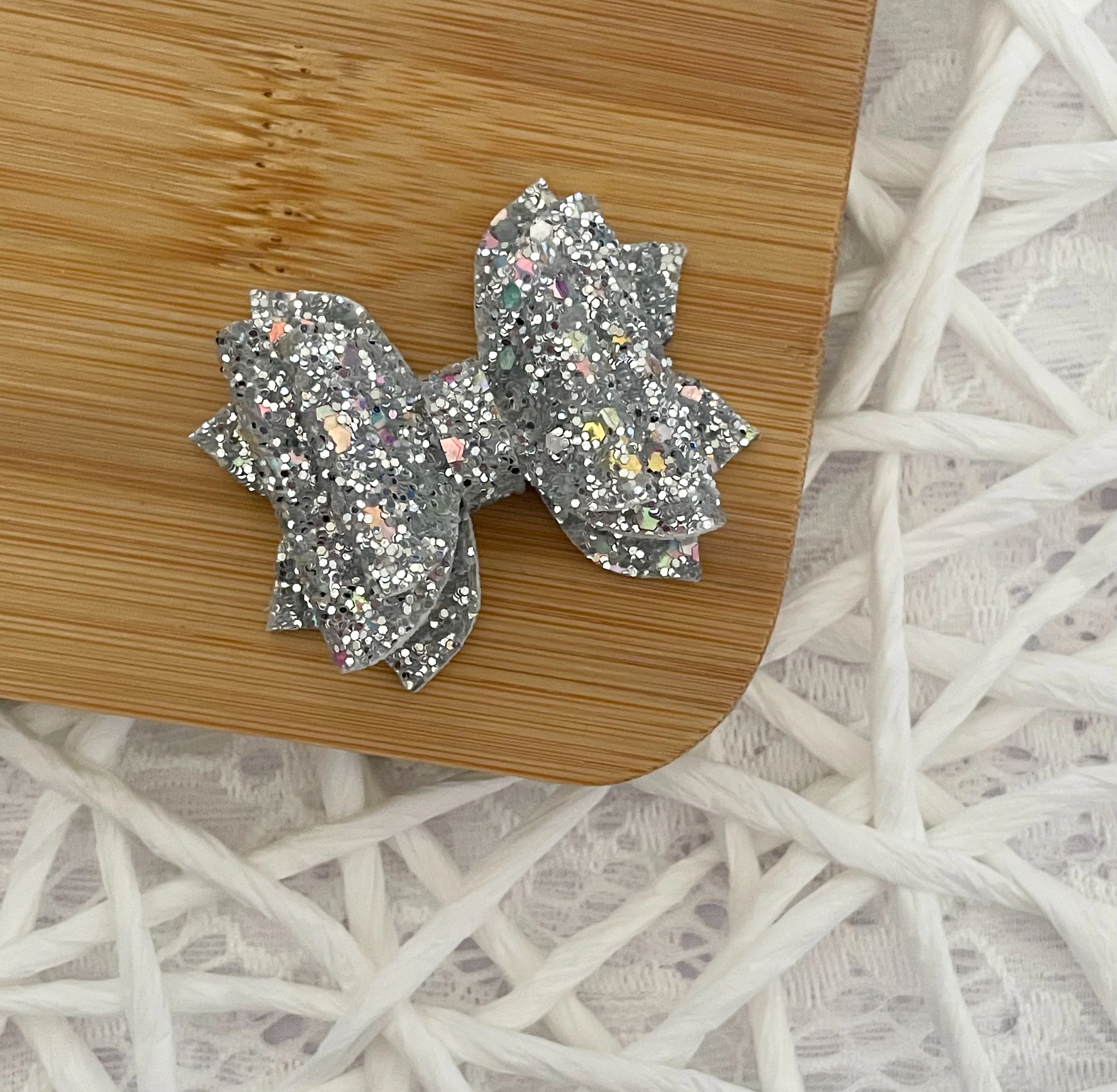 Silver Multi Glitter 2in Jasmine