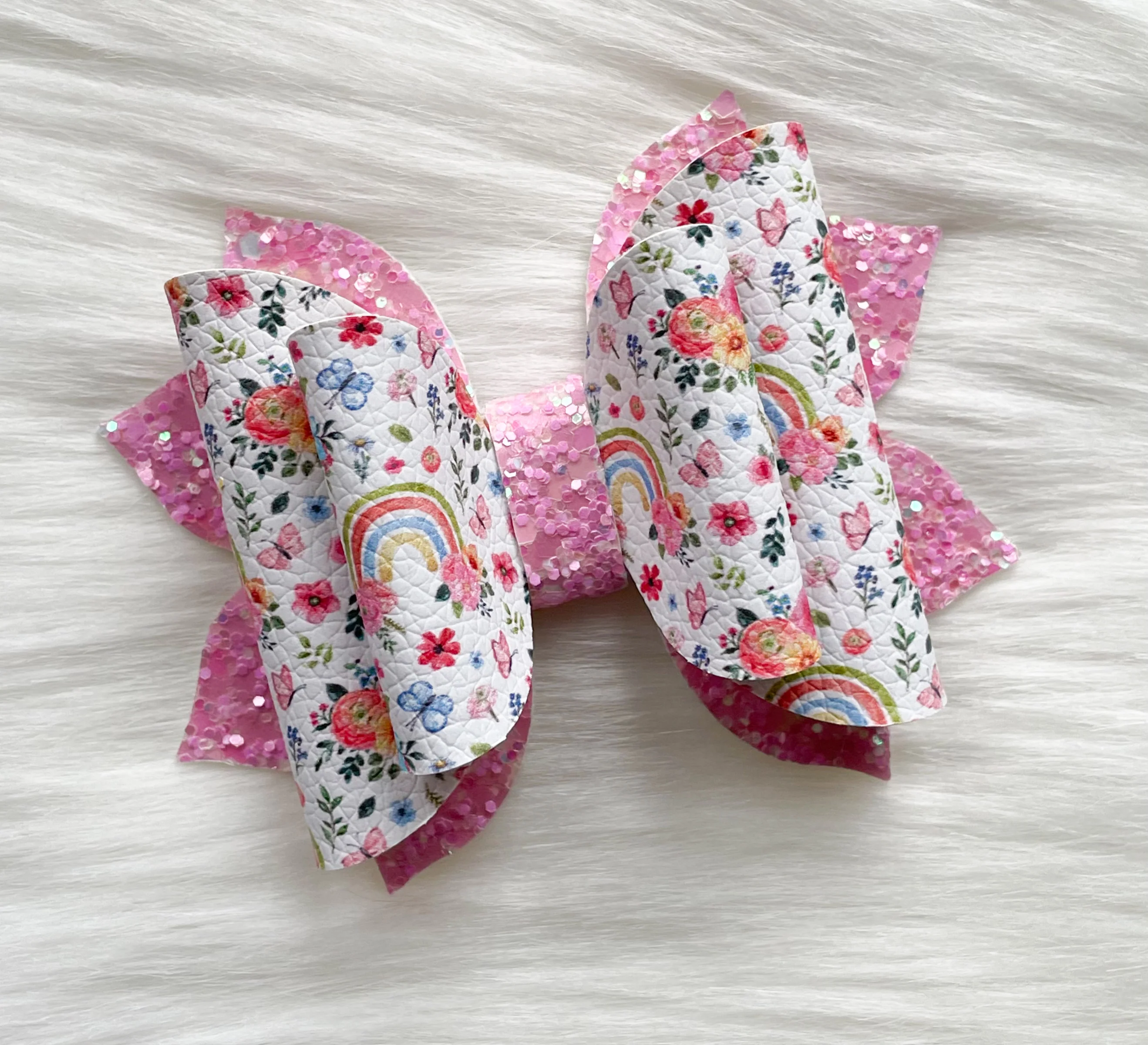 Floral Rainbows 3.5in Jasmine Bow