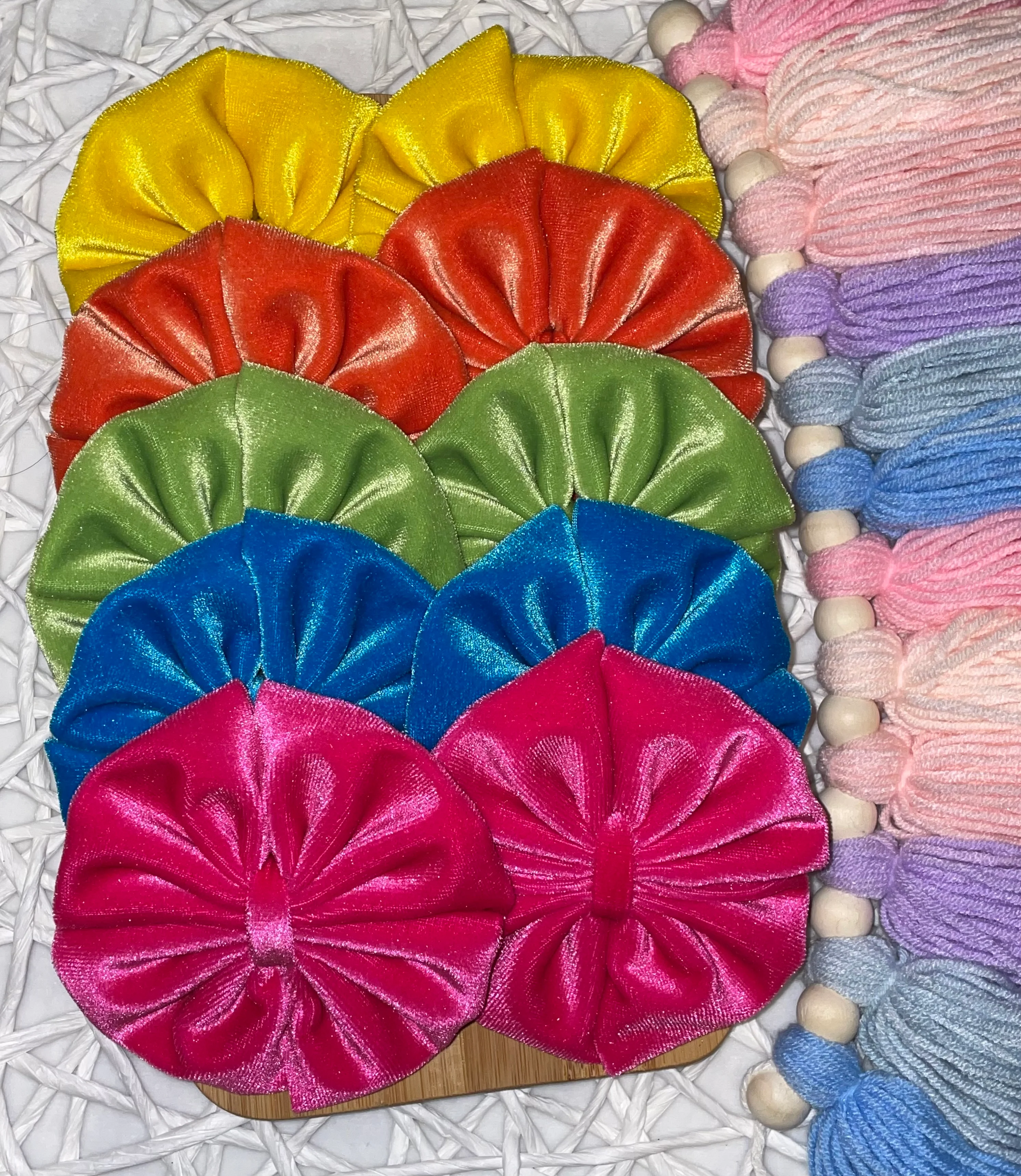 Orange Velvet Messy Set